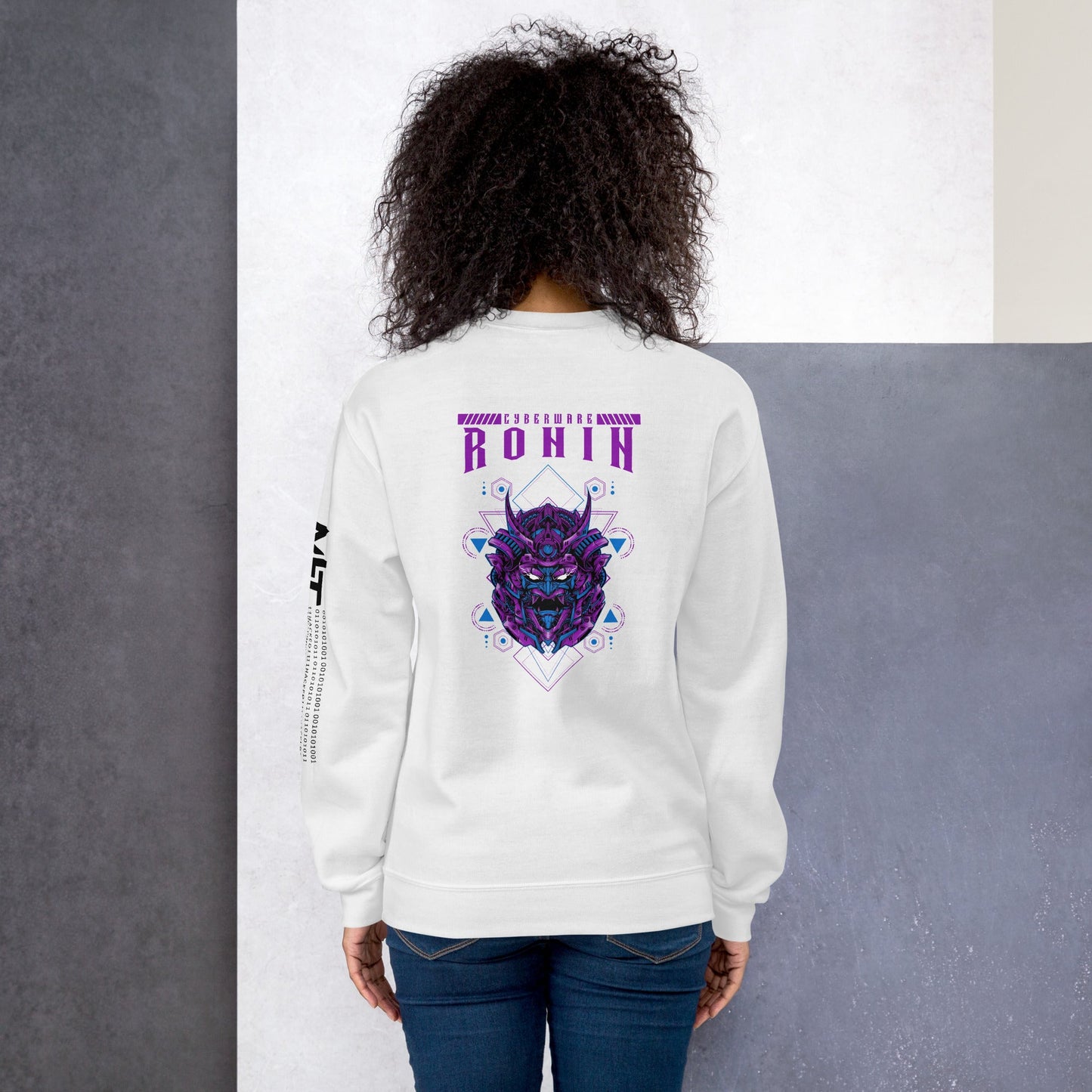 CyberWare Ronin - Unisex Sweatshirt ( Back Print ) by DarkByteGear