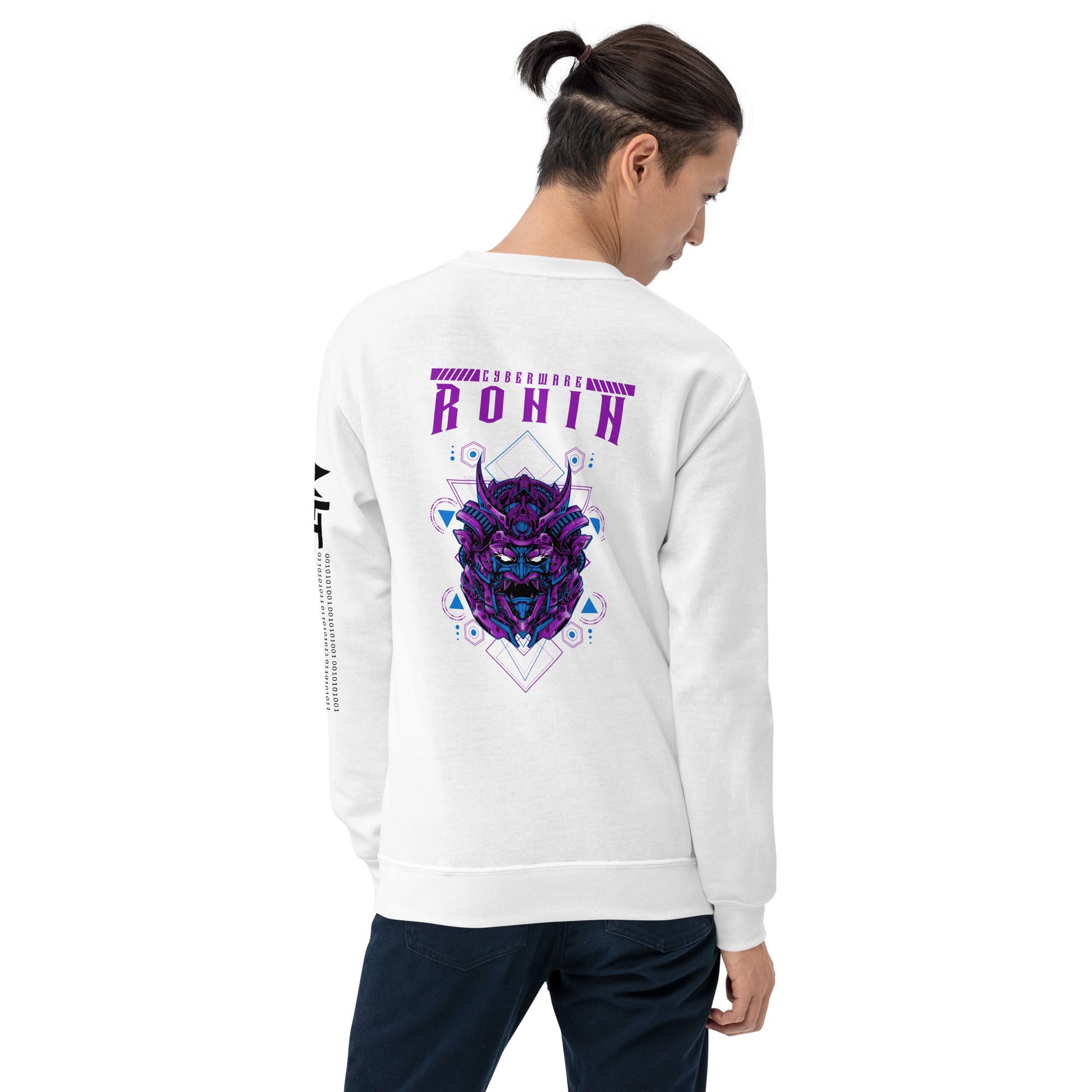 CyberWare Ronin - Unisex Sweatshirt ( Back Print ) by DarkByteGear
