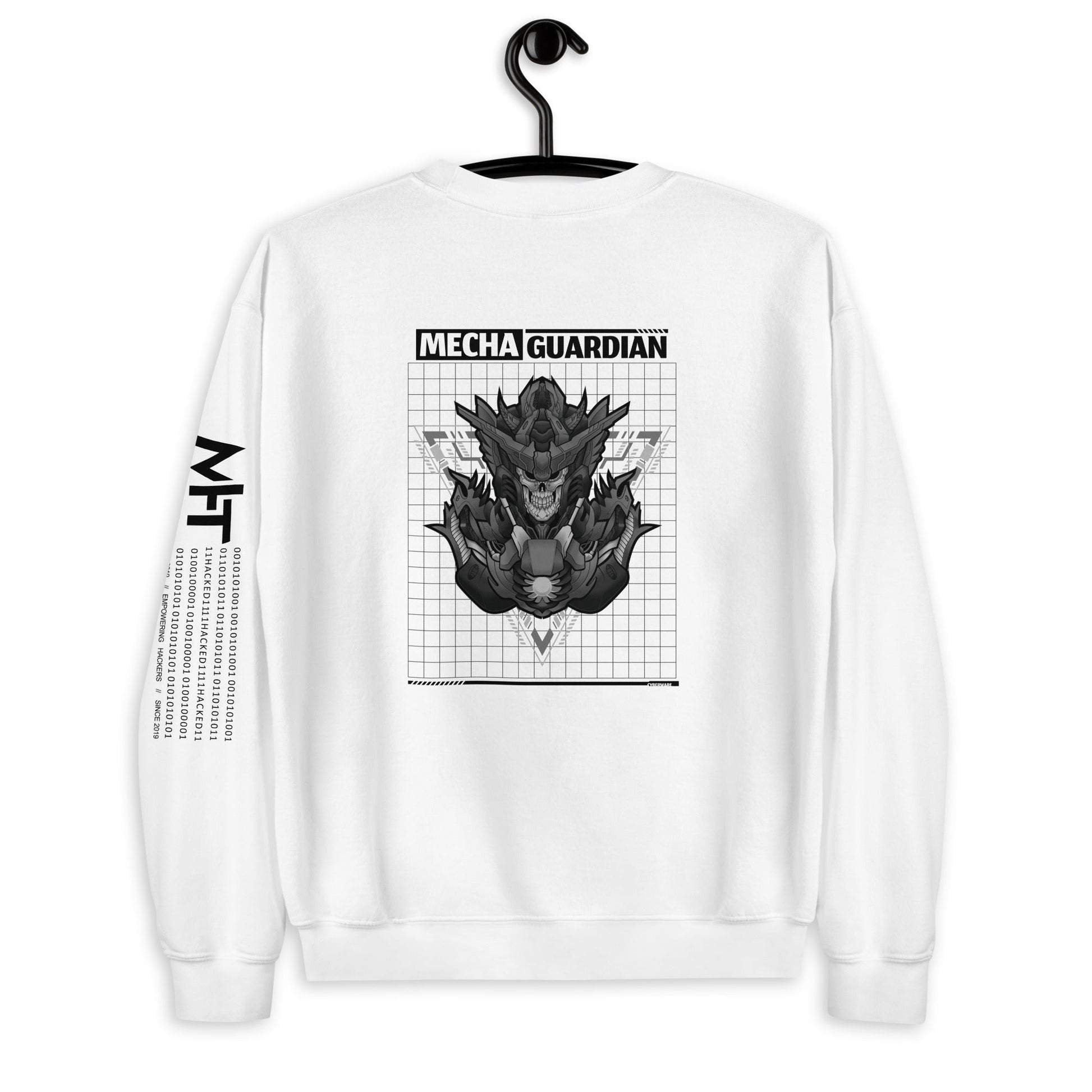 Mecha Guardian - Unisex Sweatshirt ( Back Print ) by DarkByteGear