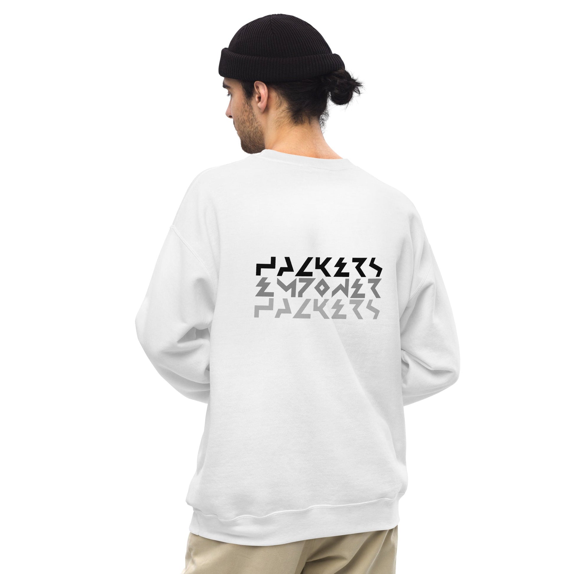 Hackers Empower Hackers V4 - Unisex Sweatshirt ( Back Print ) by DarkByteGear