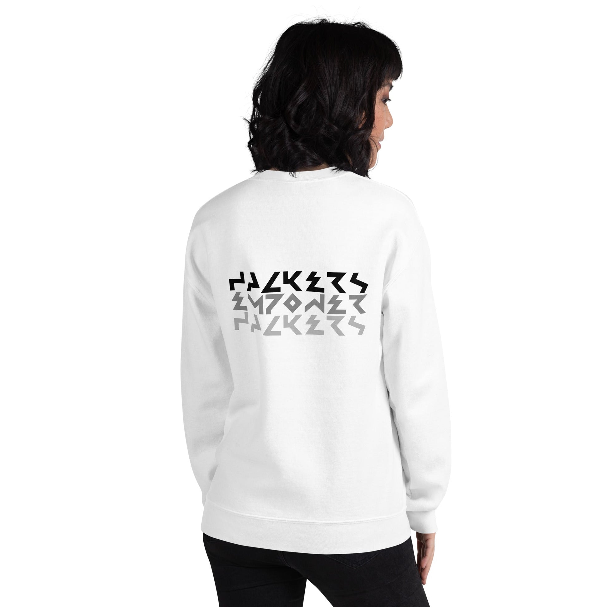 Hackers Empower Hackers V4 - Unisex Sweatshirt ( Back Print ) by DarkByteGear