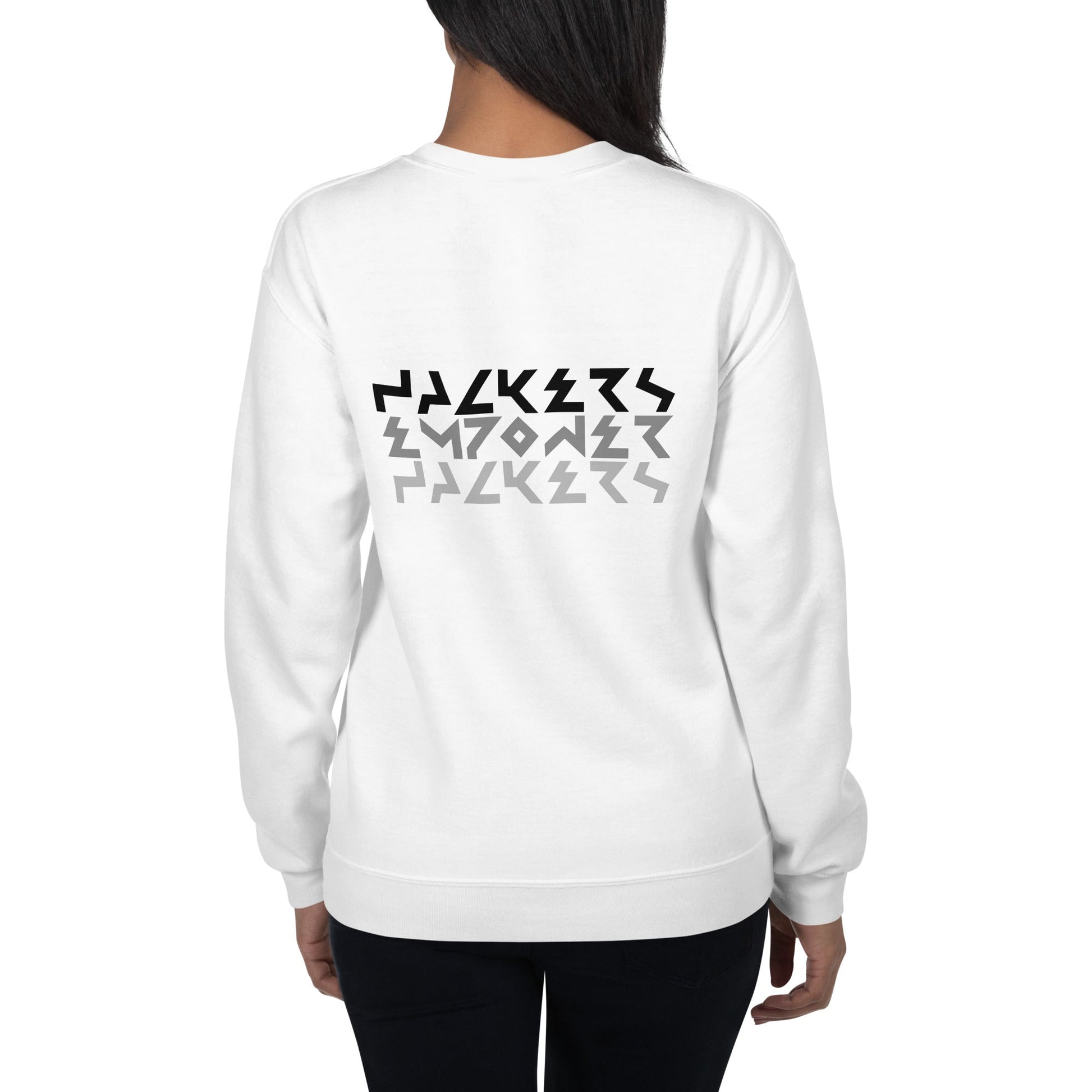 Hackers Empower Hackers V4 - Unisex Sweatshirt ( Back Print ) by DarkByteGear