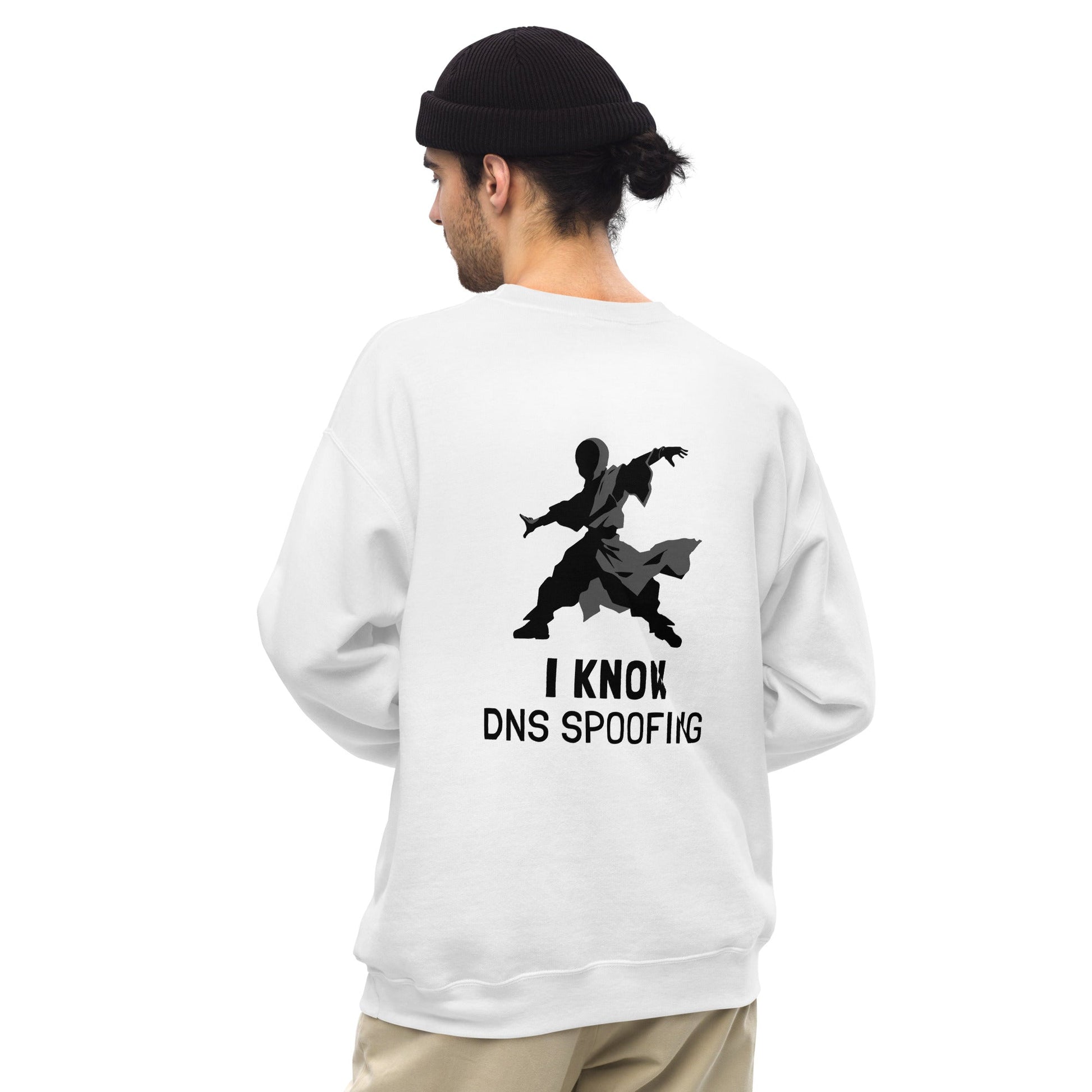 I Know DNS Spoofing - Unisex Sweatshirt ( Back Print ) by DarkByteGear