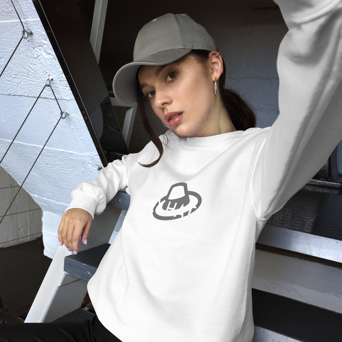 Grey Hat Hacker - Unisex Sweatshirt by DarkByteGear