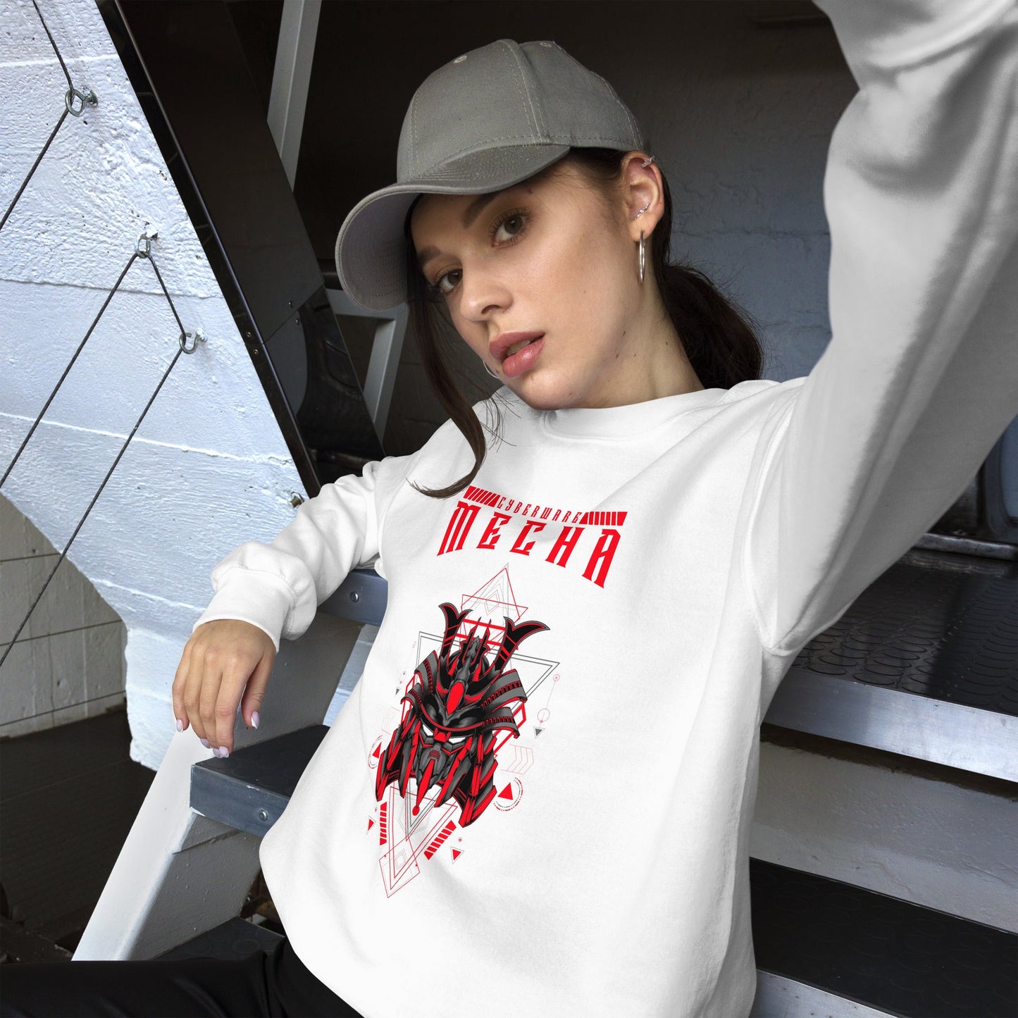 CyberWare Mecha - Unisex Sweatshirt by DarkByteGear