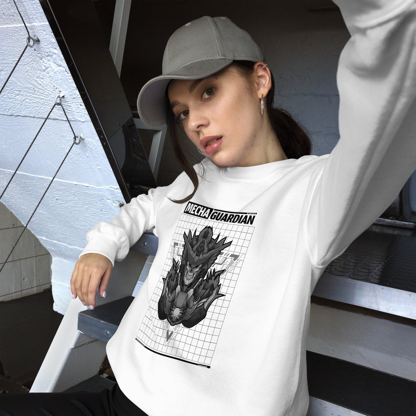 Mecha Guardian - Unisex Sweatshirt by DarkByteGear