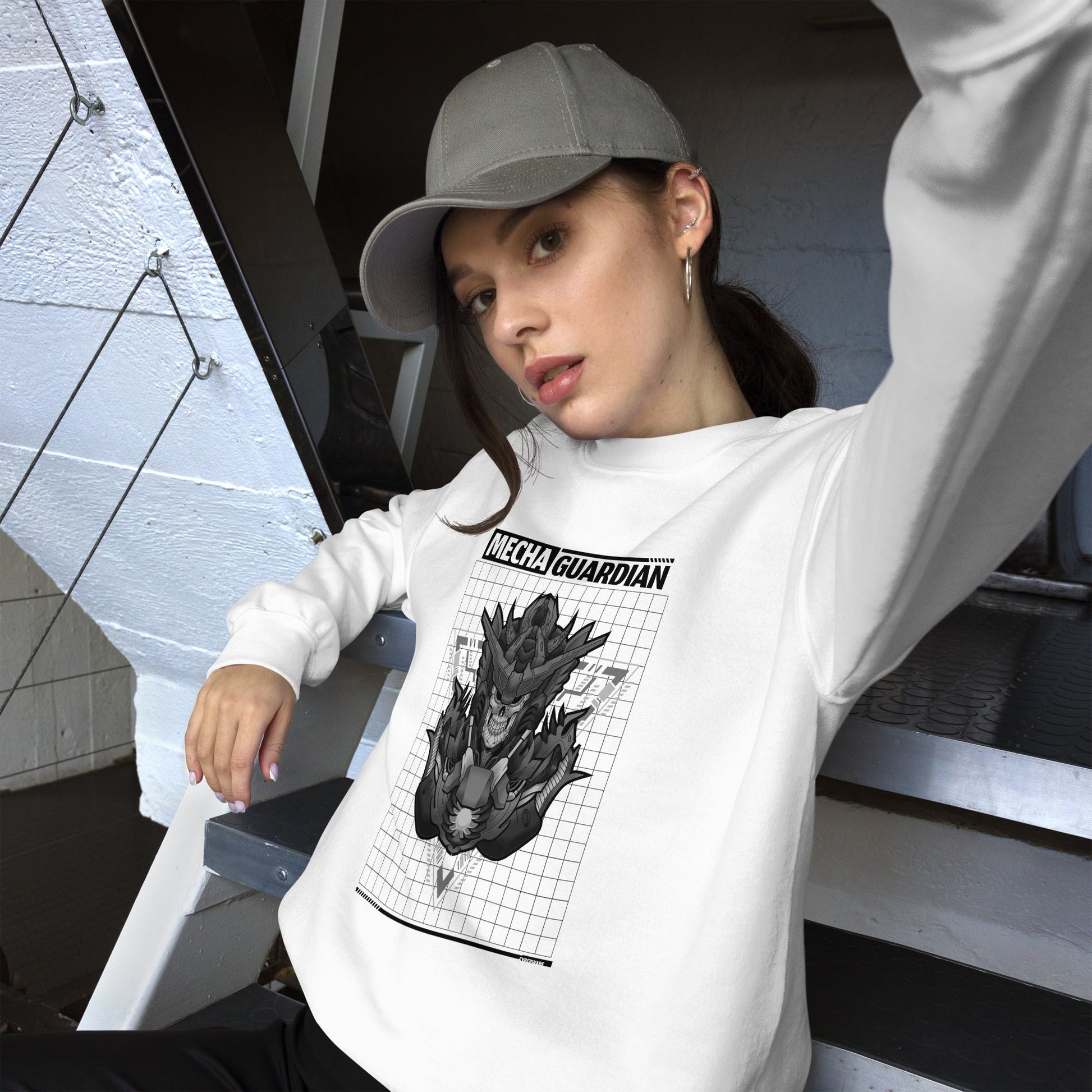 Mecha Guardian - Unisex Sweatshirt by DarkByteGear