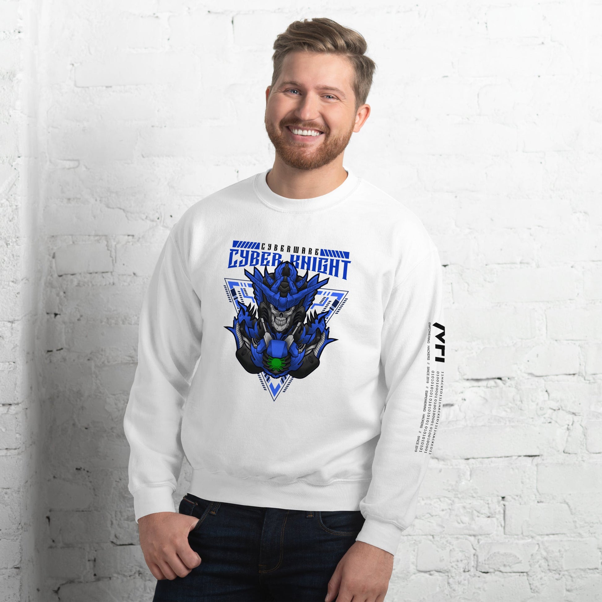 CyberWare Cyber knight - Unisex Sweatshirt by DarkByteGear