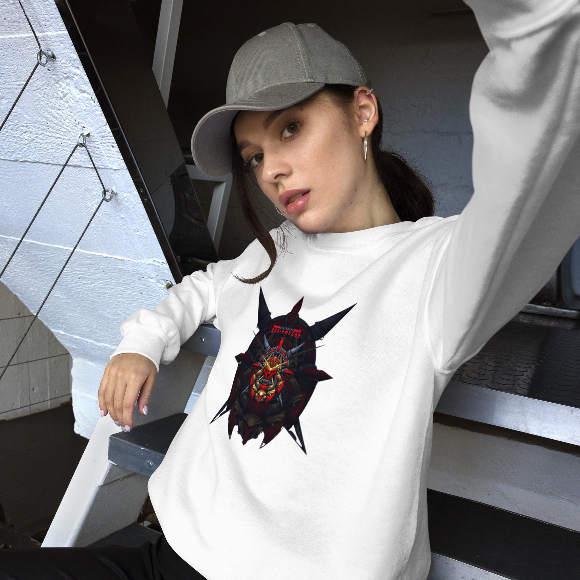 Cyberware Ronin Mecha - Unisex Sweatshirt by DarkByteGear
