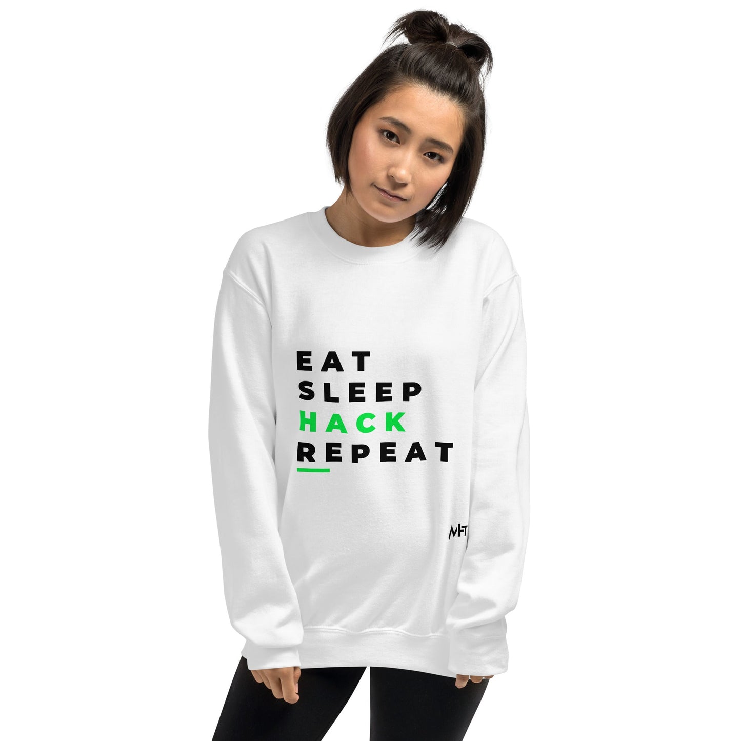 Eat, Sleep, Hack, Repeat V2 - Unisex Sweatshirt by DarkByteGear