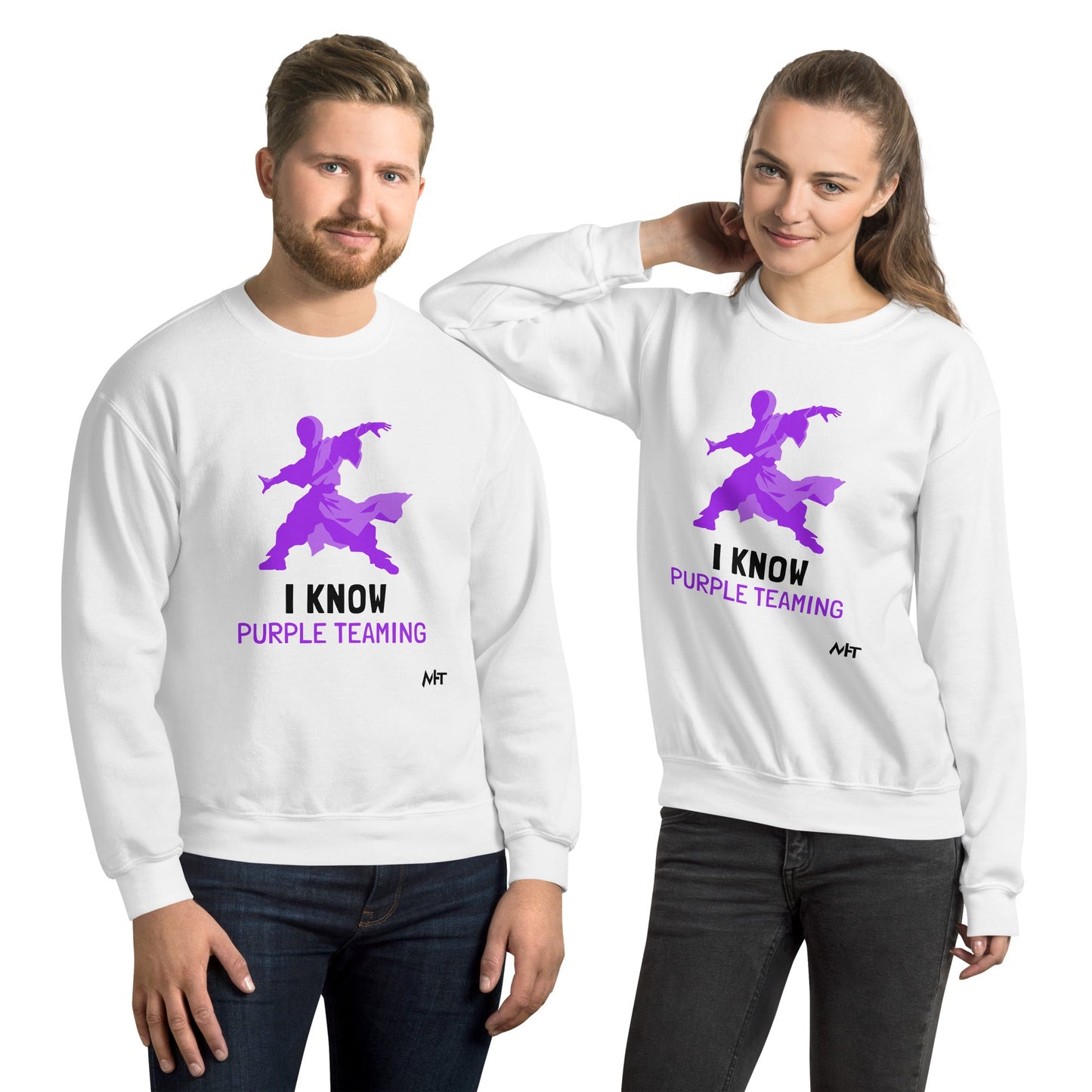 I Know Purple Teaming - Unisex Sweatshirt by DarkByteGear