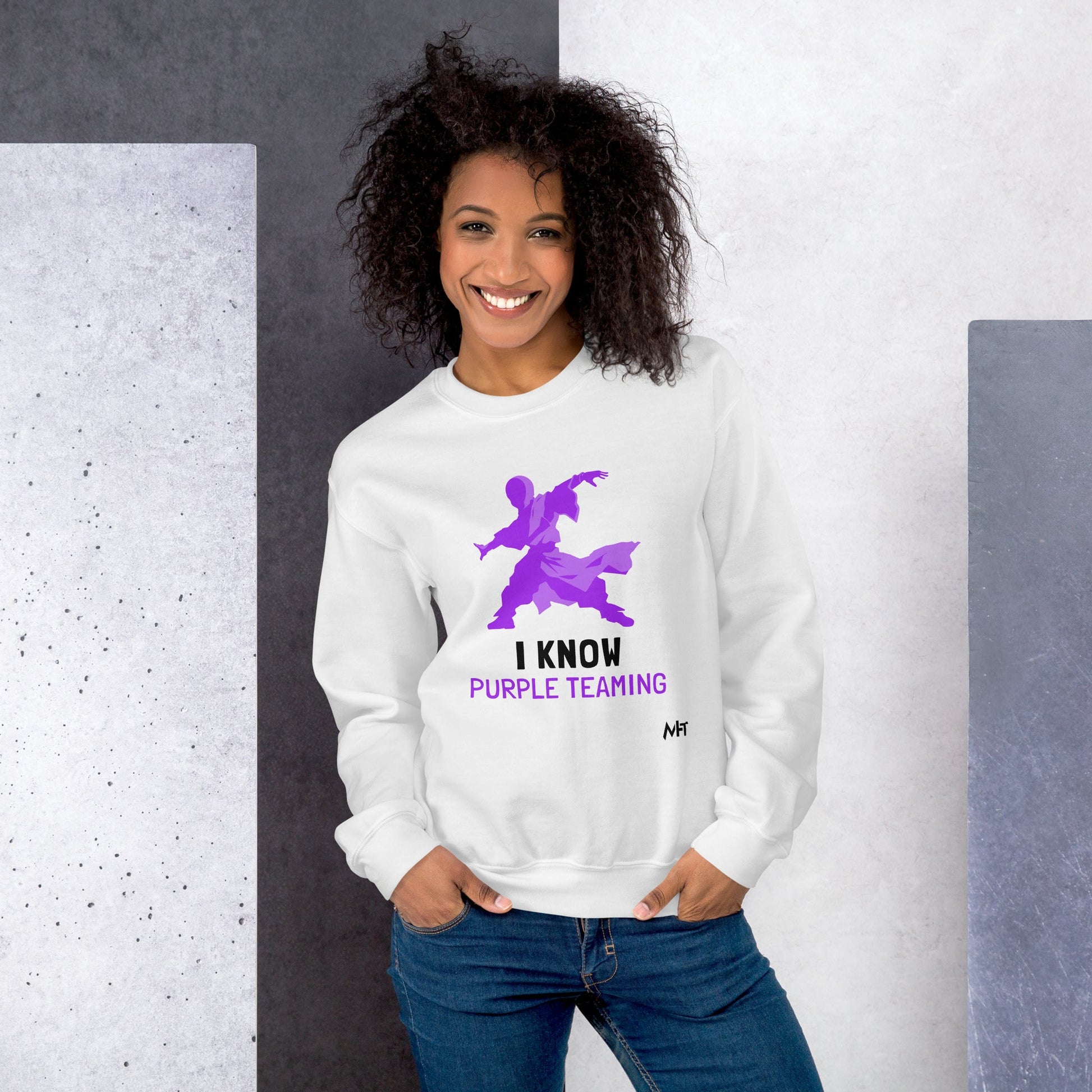 I Know Purple Teaming - Unisex Sweatshirt by DarkByteGear