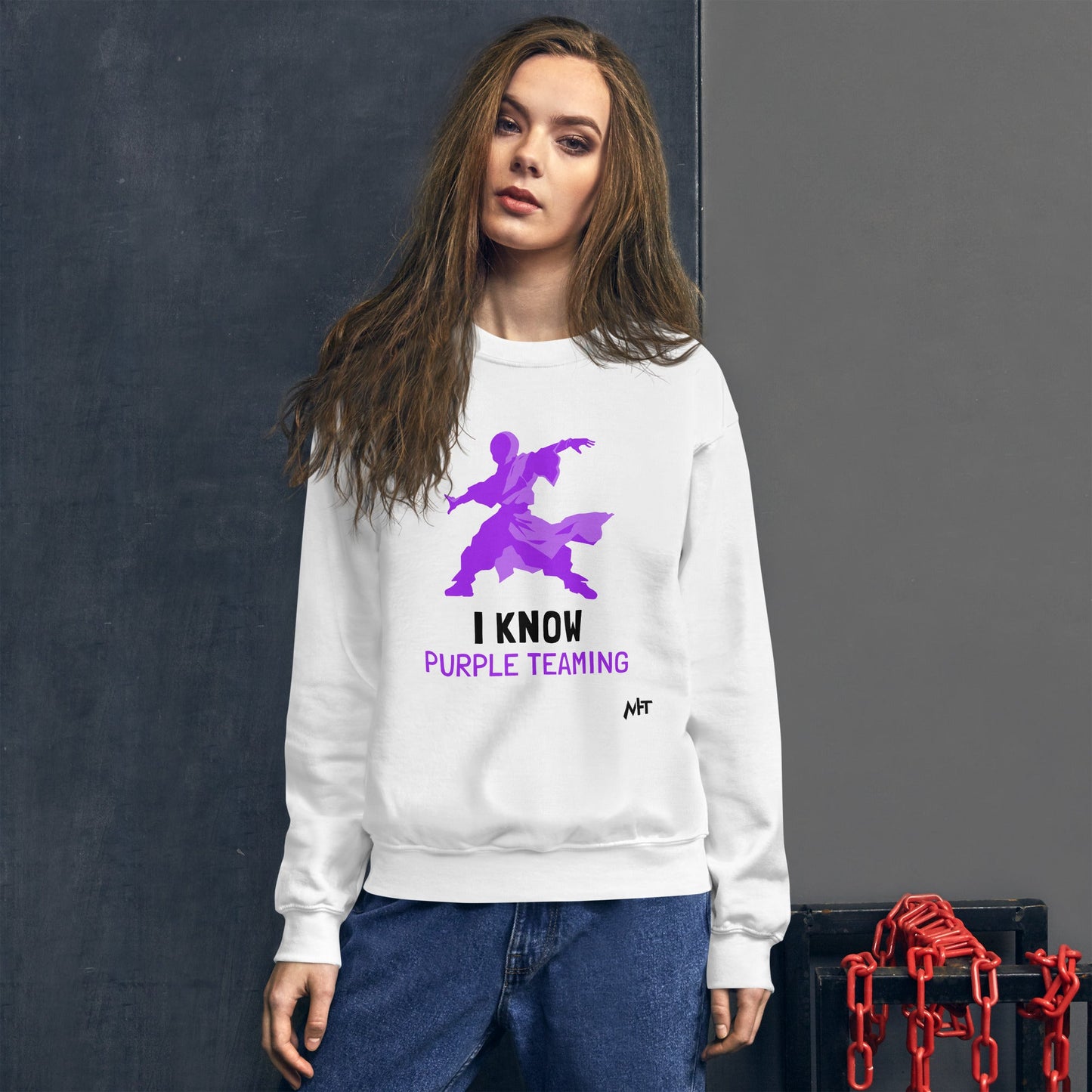 I Know Purple Teaming - Unisex Sweatshirt by DarkByteGear