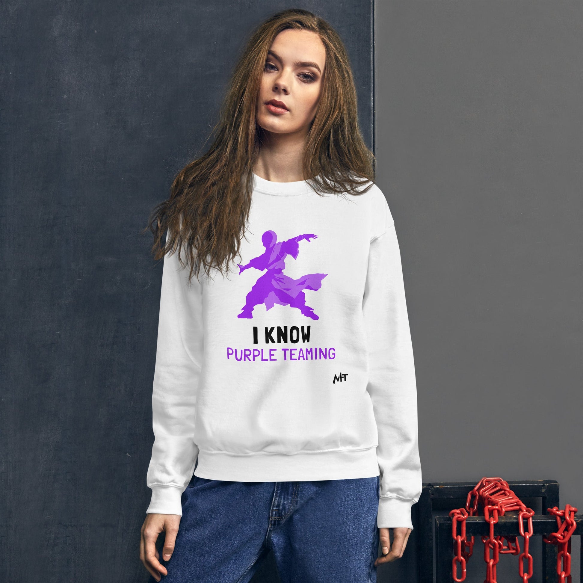 I Know Purple Teaming - Unisex Sweatshirt by DarkByteGear