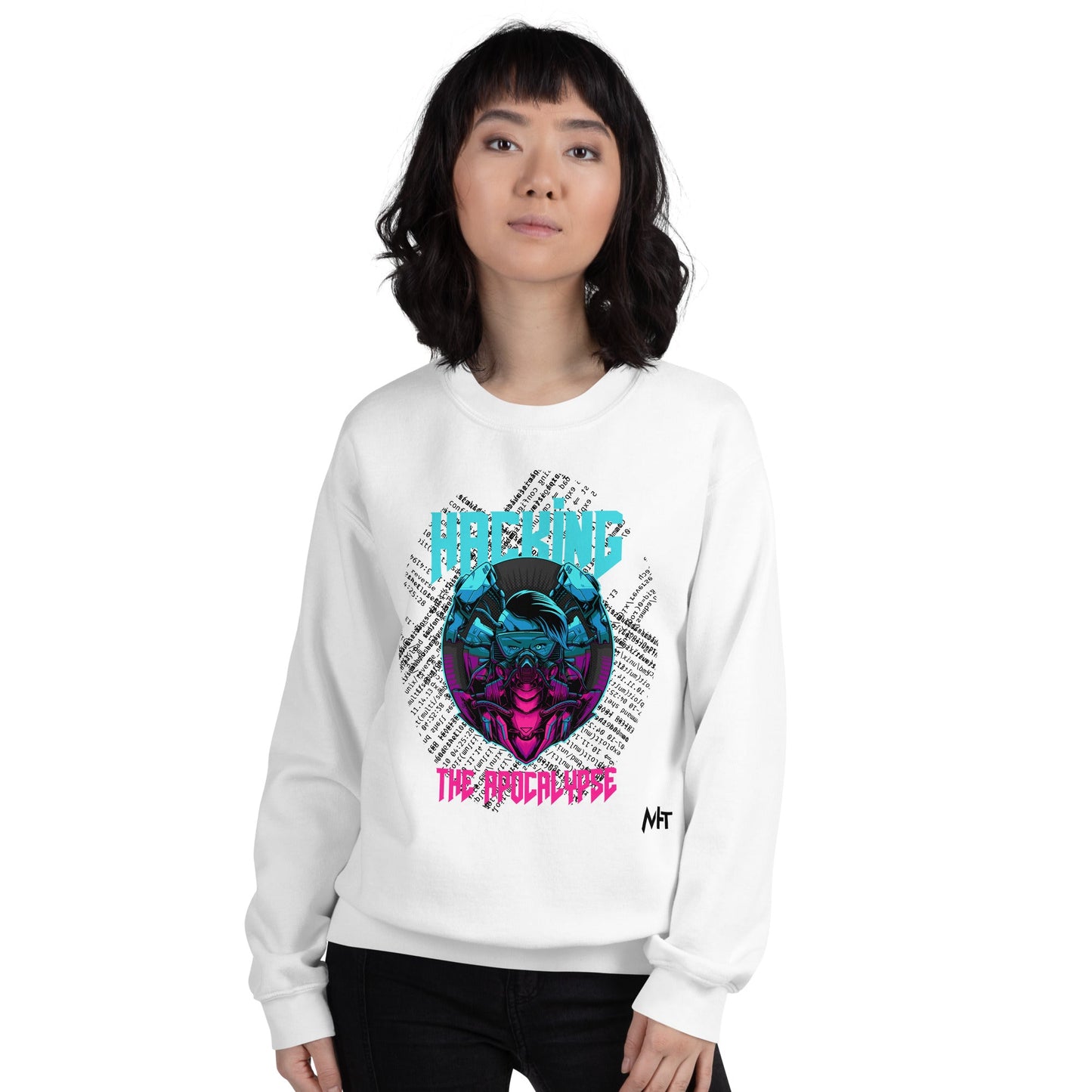 Hacking the apocalypse V2 - Unisex Sweatshirt by DarkByteGear