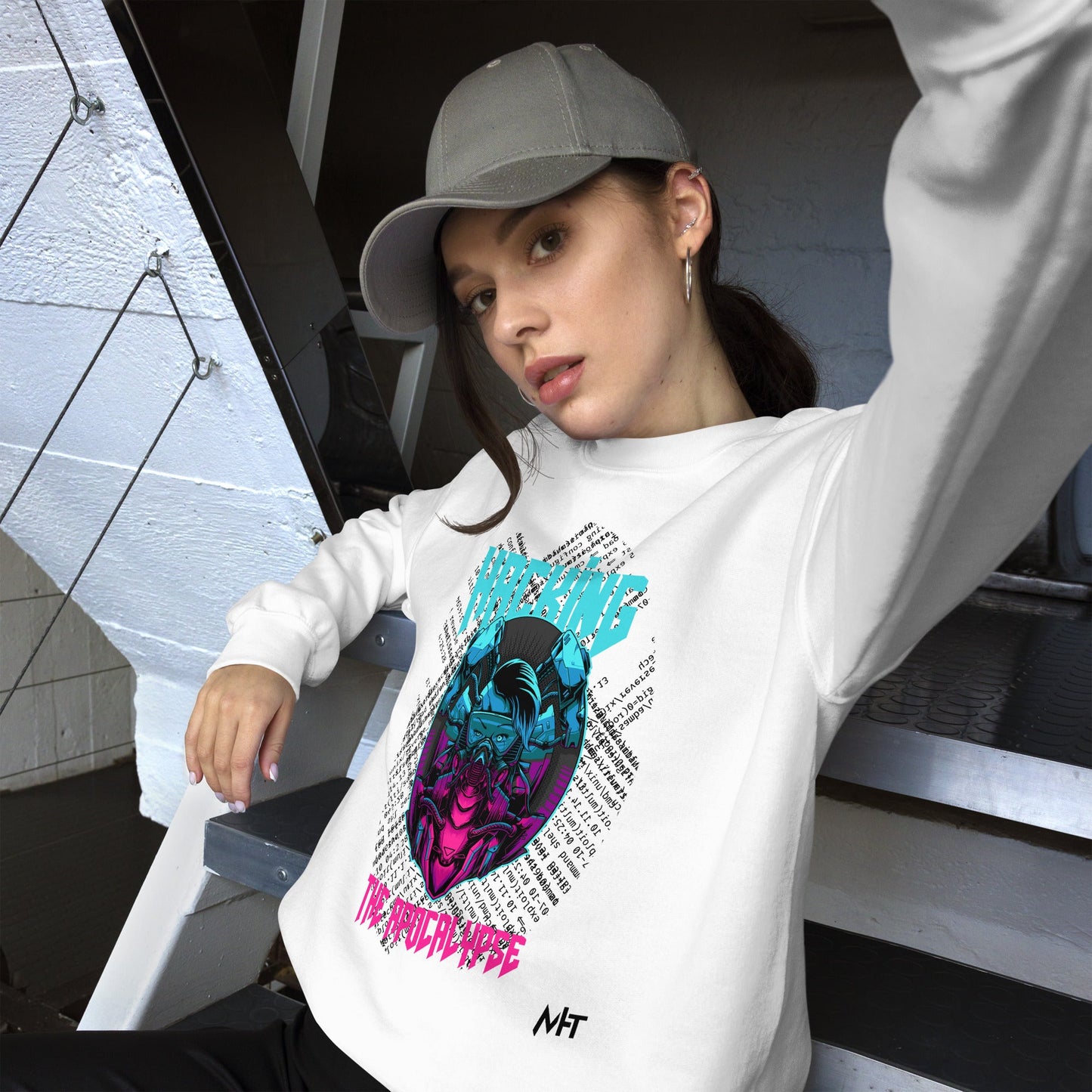 Hacking the apocalypse V2 - Unisex Sweatshirt by DarkByteGear