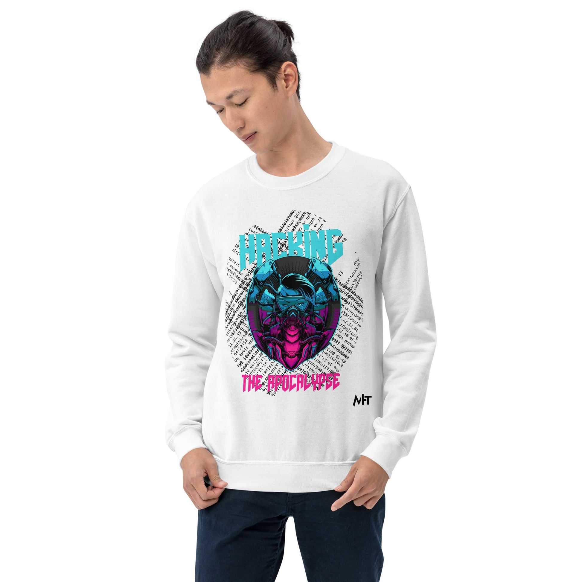 Hacking the apocalypse V2 - Unisex Sweatshirt by DarkByteGear