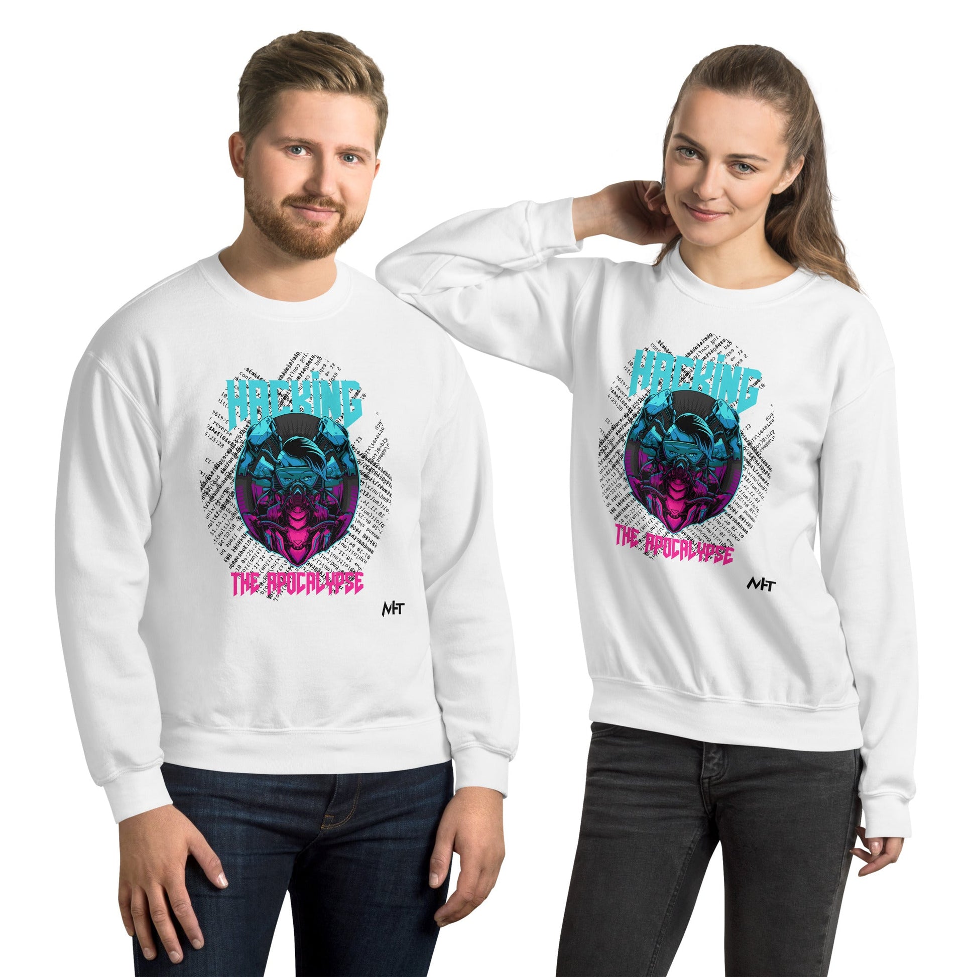 Hacking the apocalypse V2 - Unisex Sweatshirt by DarkByteGear