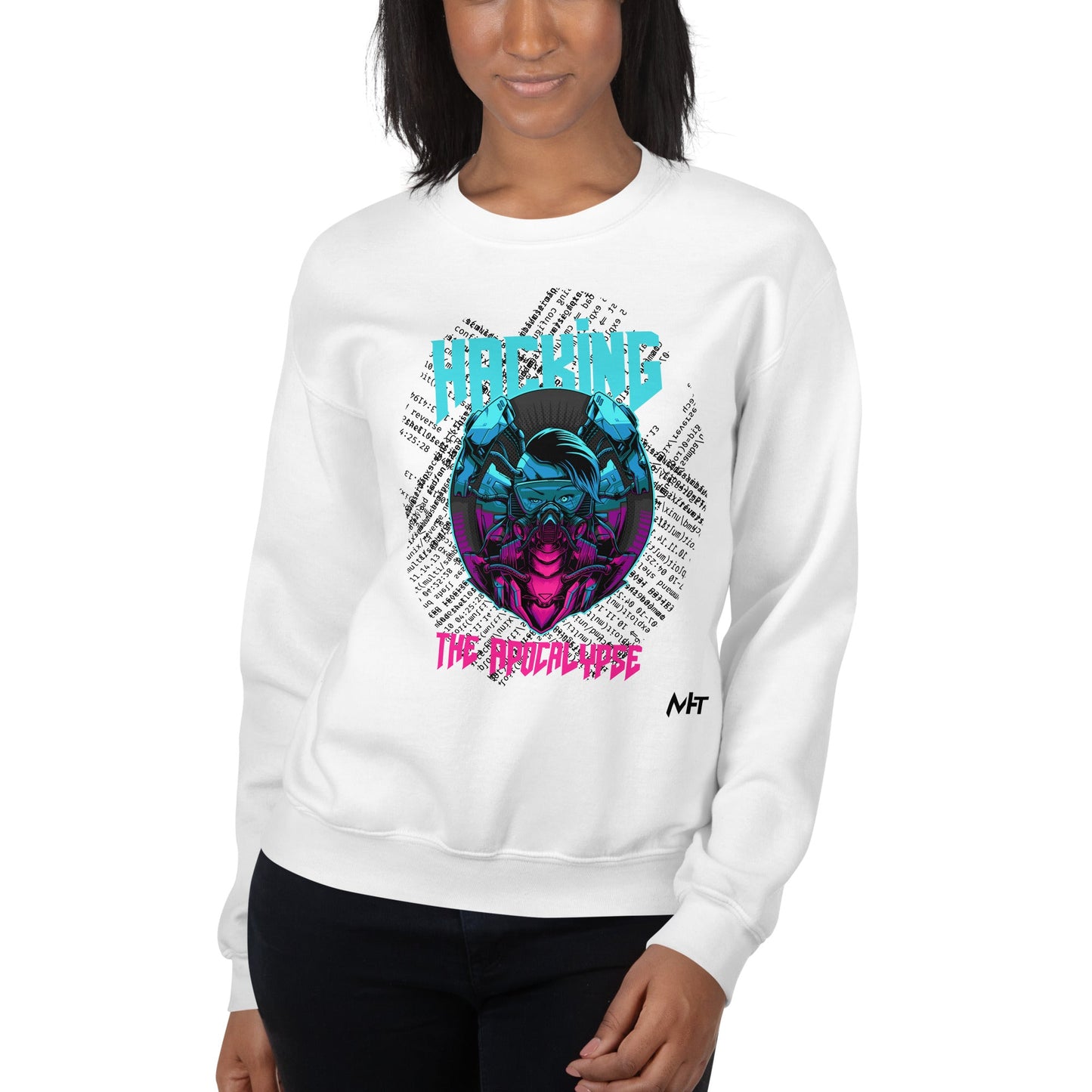 Hacking the apocalypse V2 - Unisex Sweatshirt by DarkByteGear