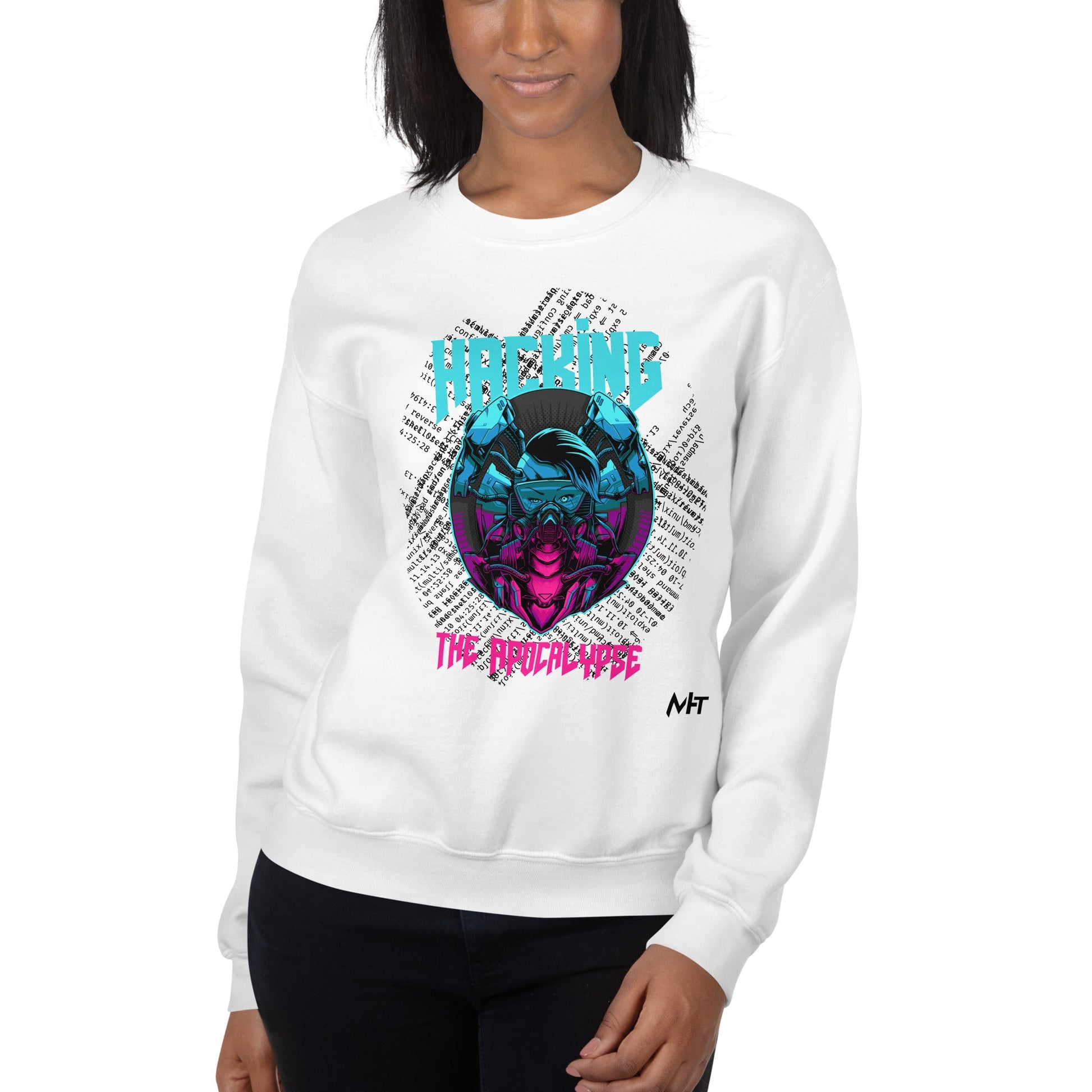 Hacking the apocalypse V2 - Unisex Sweatshirt by DarkByteGear