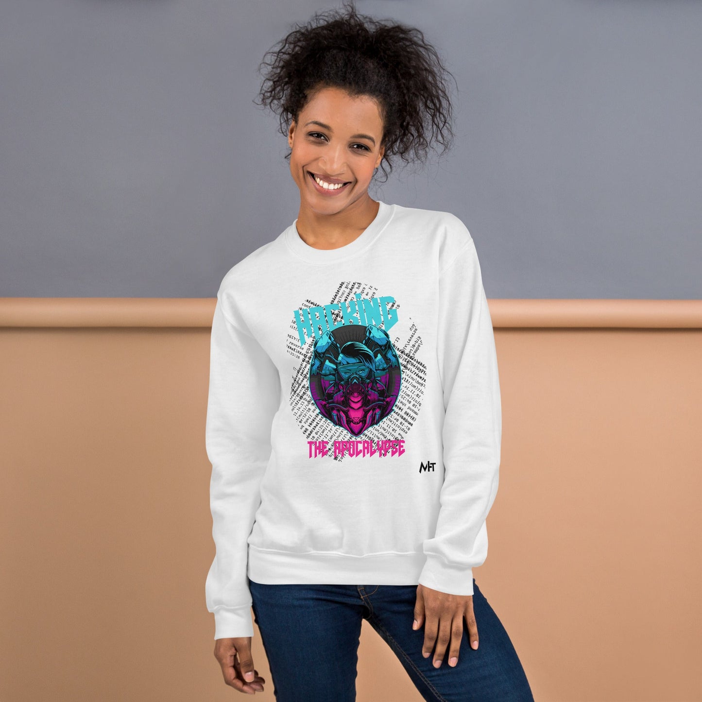 Hacking the apocalypse V2 - Unisex Sweatshirt by DarkByteGear