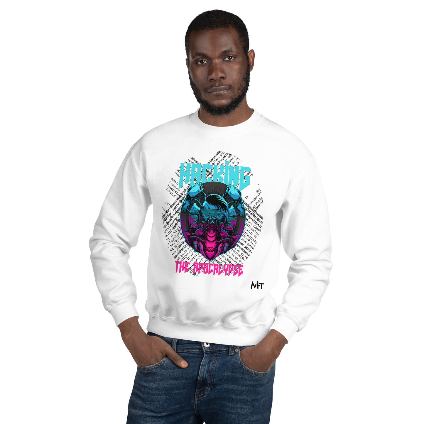 Hacking the apocalypse V2 - Unisex Sweatshirt by DarkByteGear