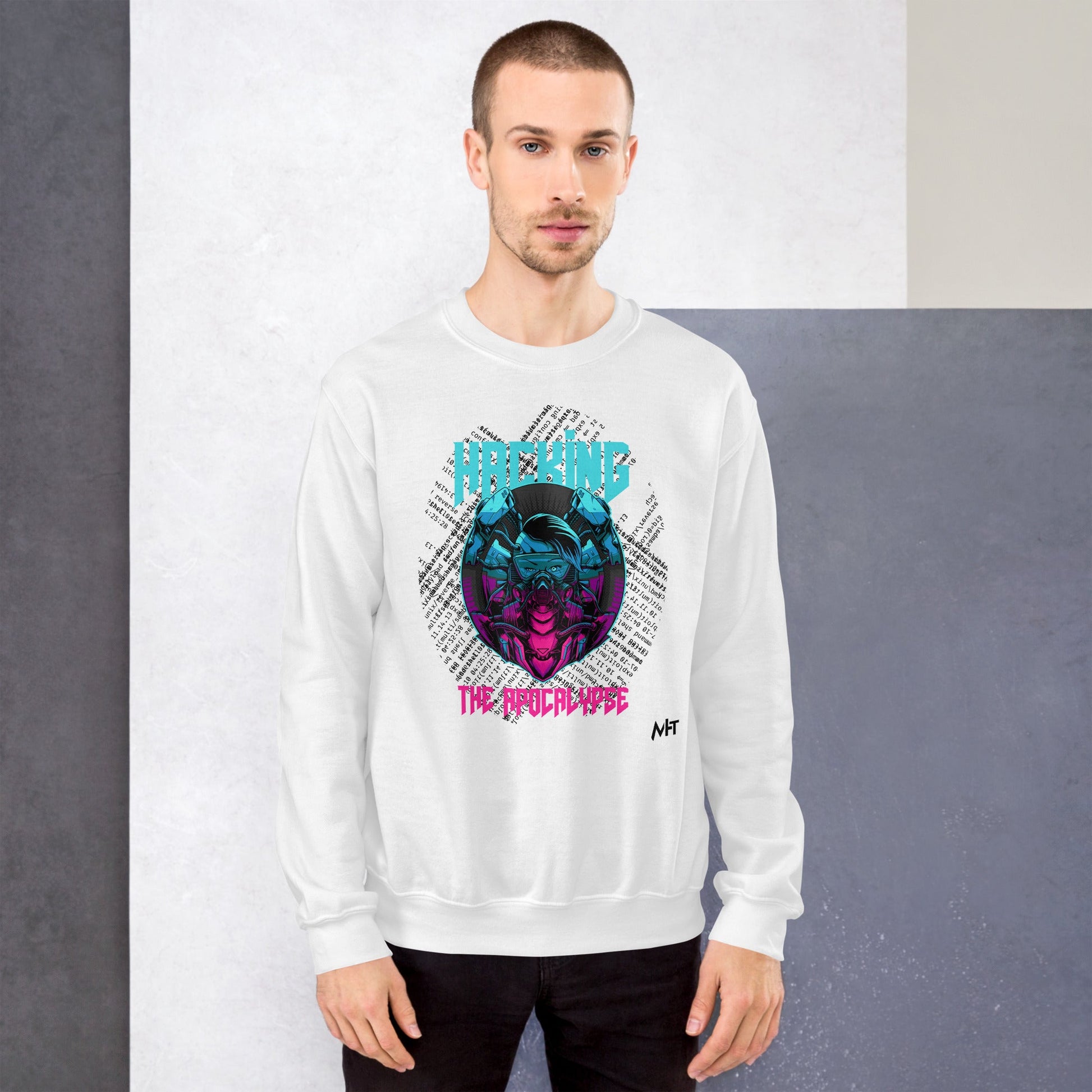 Hacking the apocalypse V2 - Unisex Sweatshirt by DarkByteGear