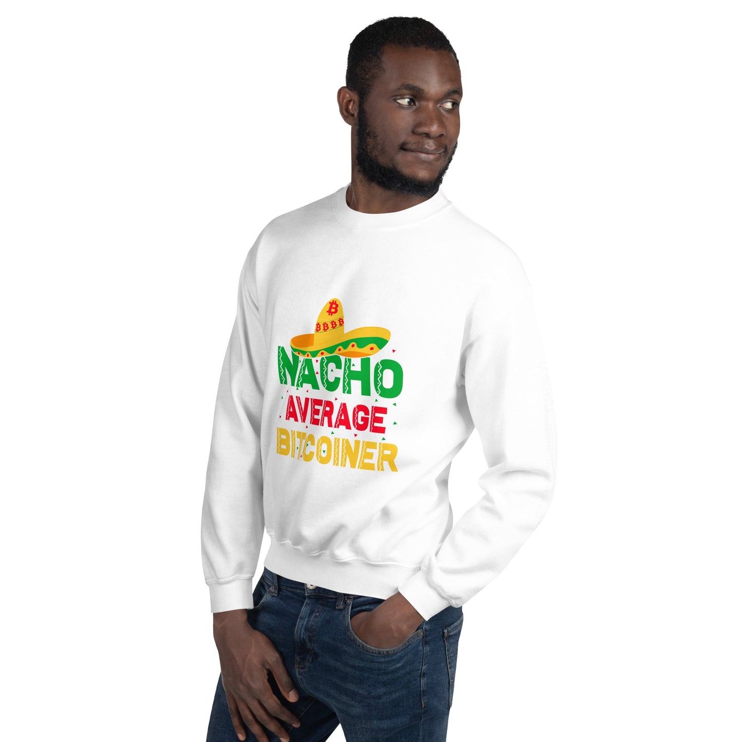 Nacho Average Bitcoiner Unisex Sweatshirt by DarkByteGear
