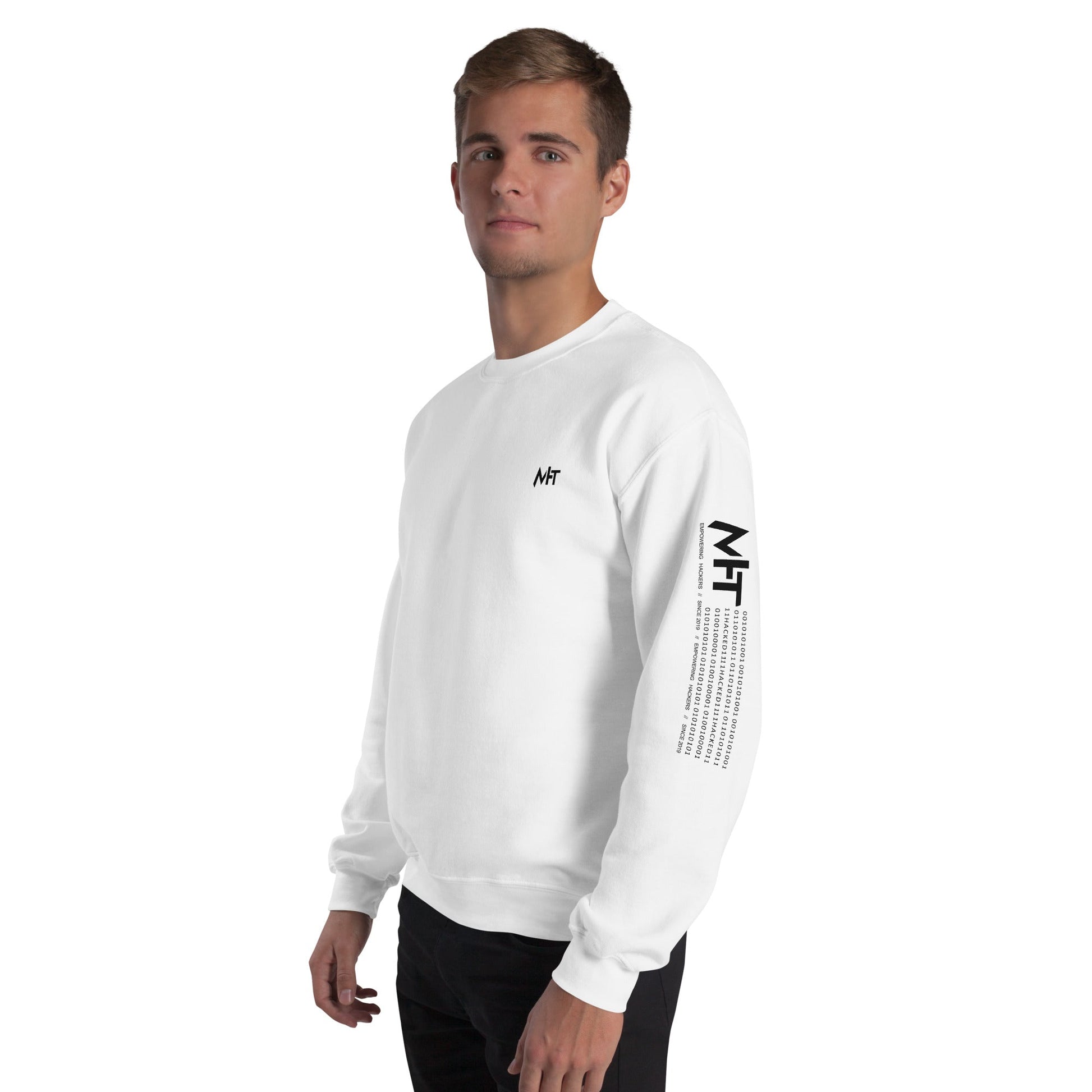 Cyberware Ronin Mecha - Unisex Sweatshirt ( Back Print ) by DarkByteGear