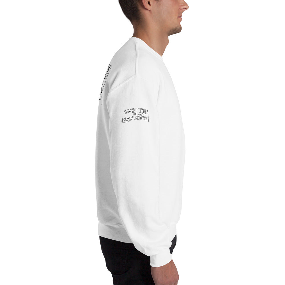 White Hat Hacker - Unisex Sweatshirt (all sides print) by DarkByteGear