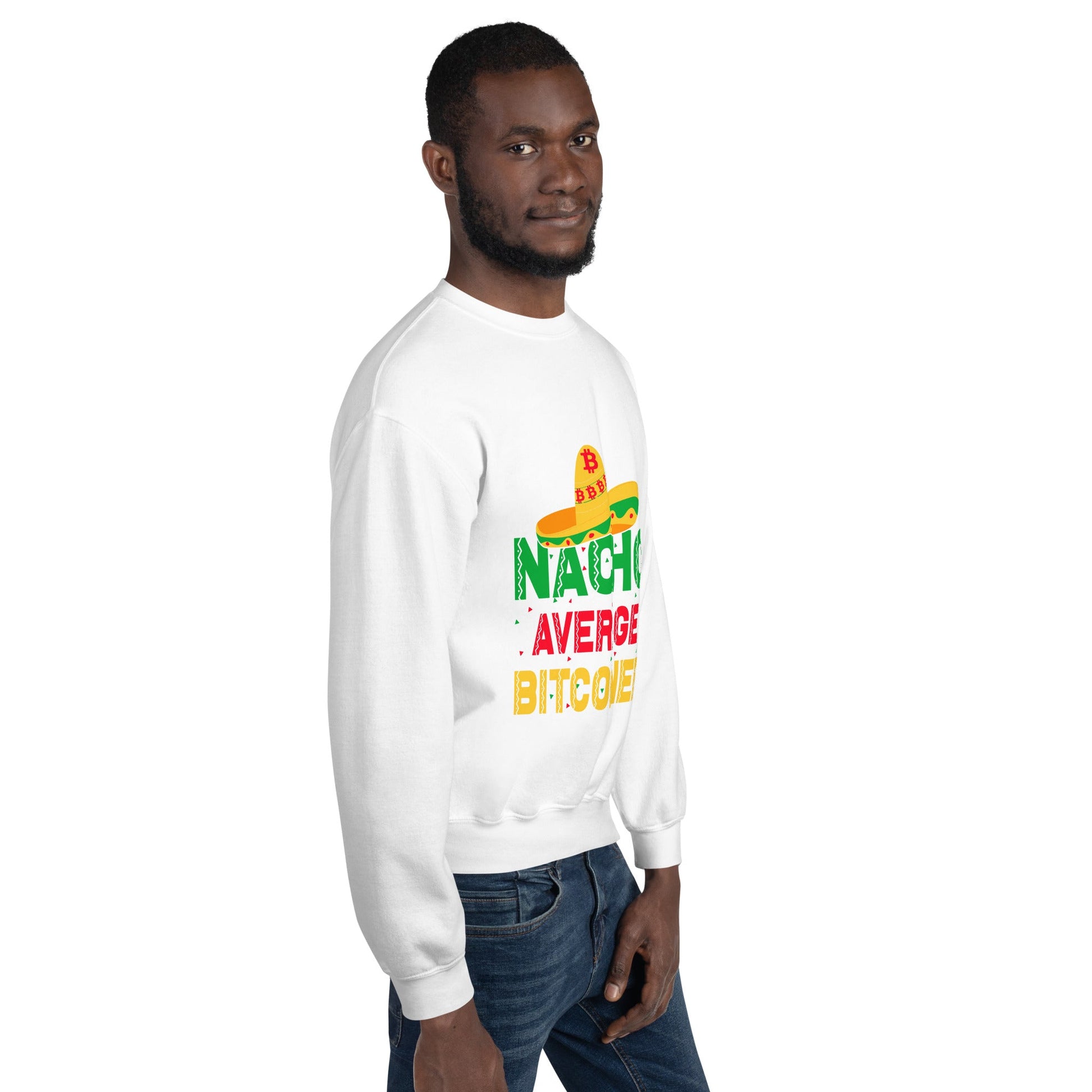 Nacho Average Bitcoiner Unisex Sweatshirt by DarkByteGear