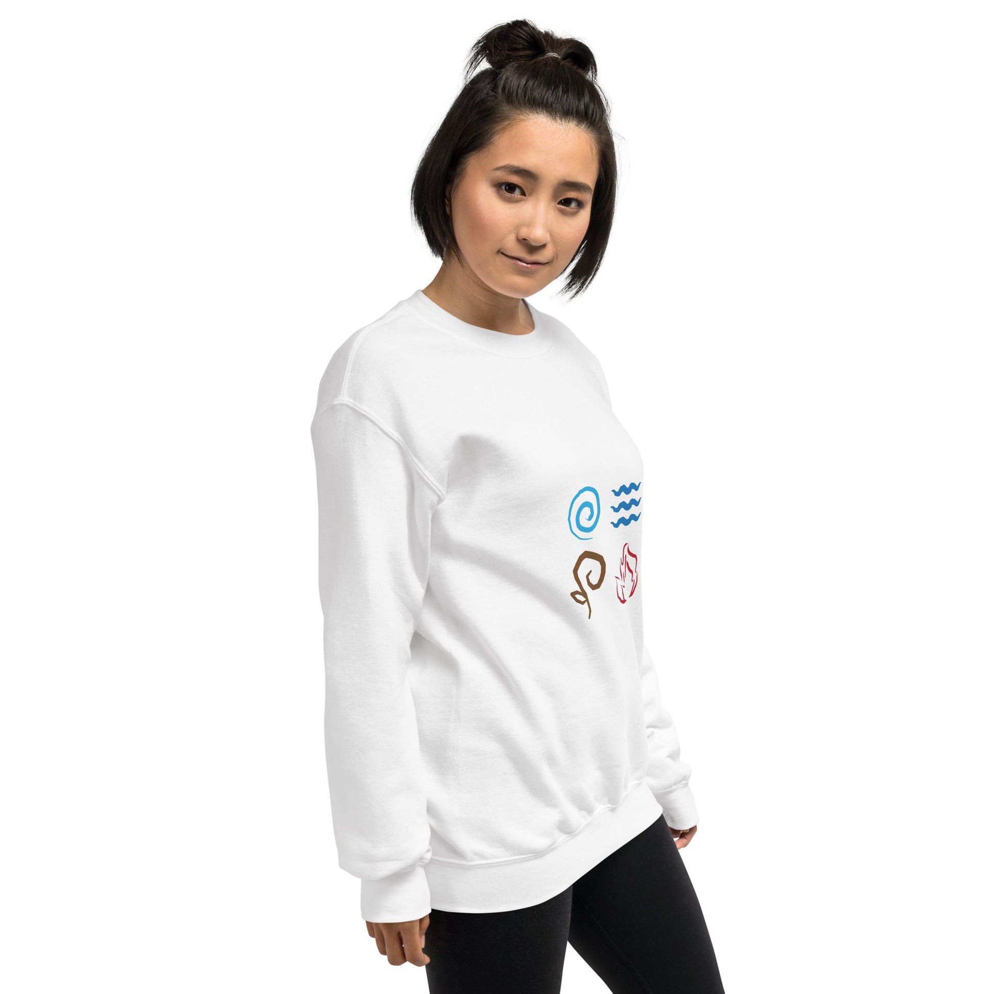 Air, Water, Earth, Fire, Root - Unisex Sweatshirt by DarkByteGear