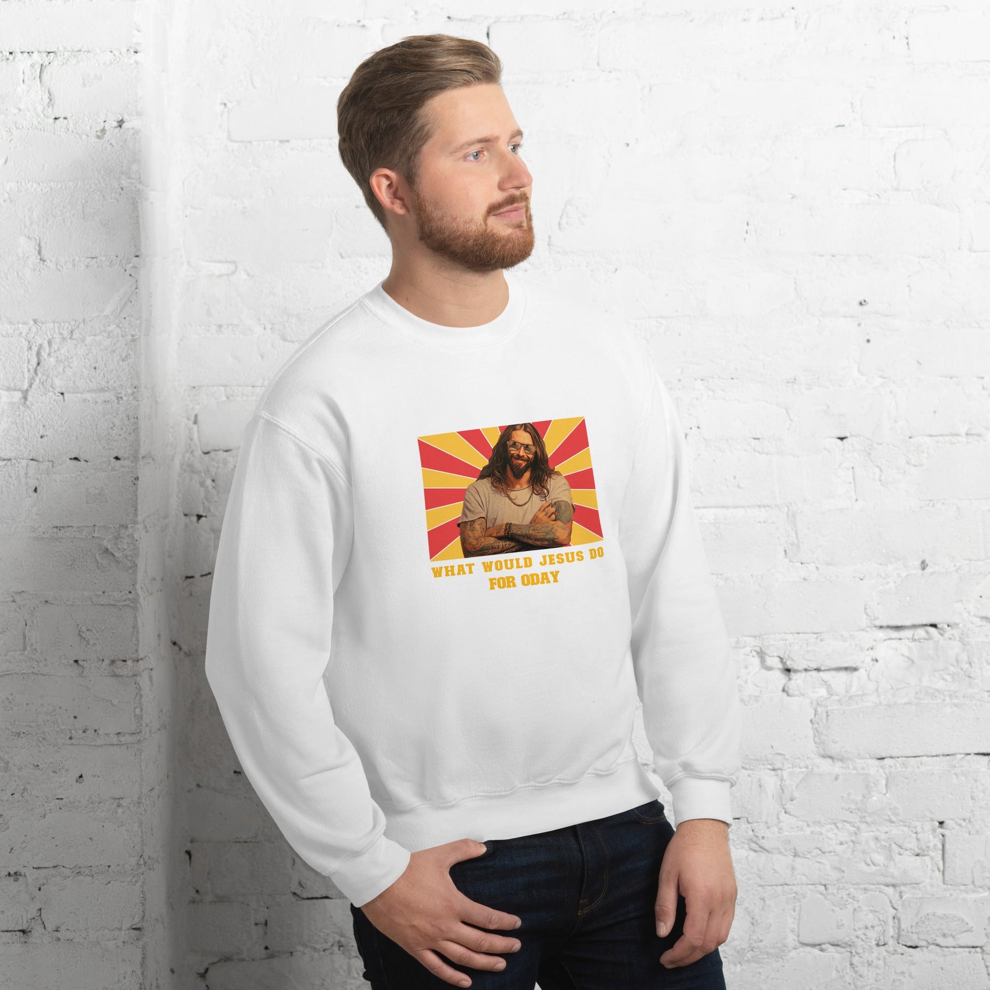 What would Jesus do for 0day v1 - Unisex Sweatshirt by DarkByteGear