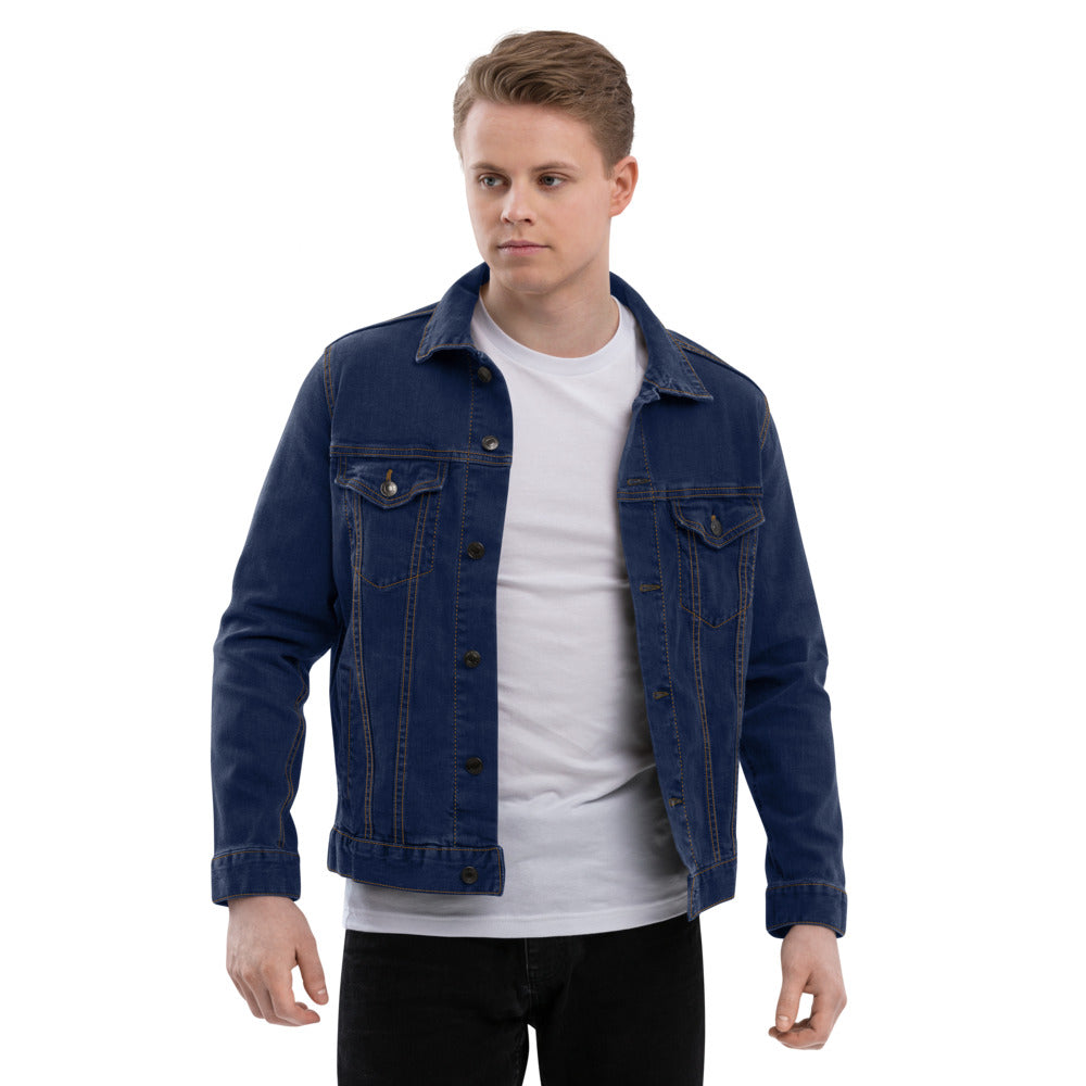 Black Hat Hacker V2 - Unisex denim jacket by DarkByteGear