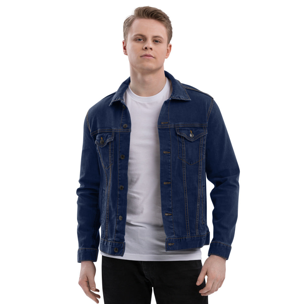 Black Hat Hacker V2 - Unisex denim jacket by DarkByteGear