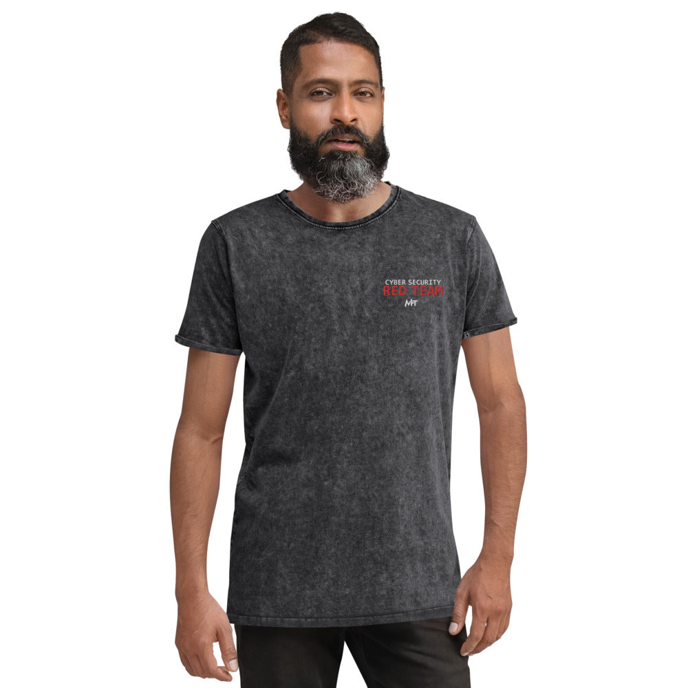 Cyber security Red Team - Denim T-Shirt by DarkByteGear