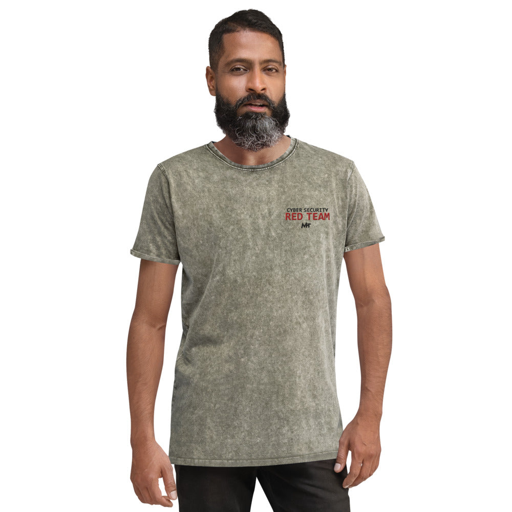 Cyber security Red Team - Denim T-Shirt by DarkByteGear
