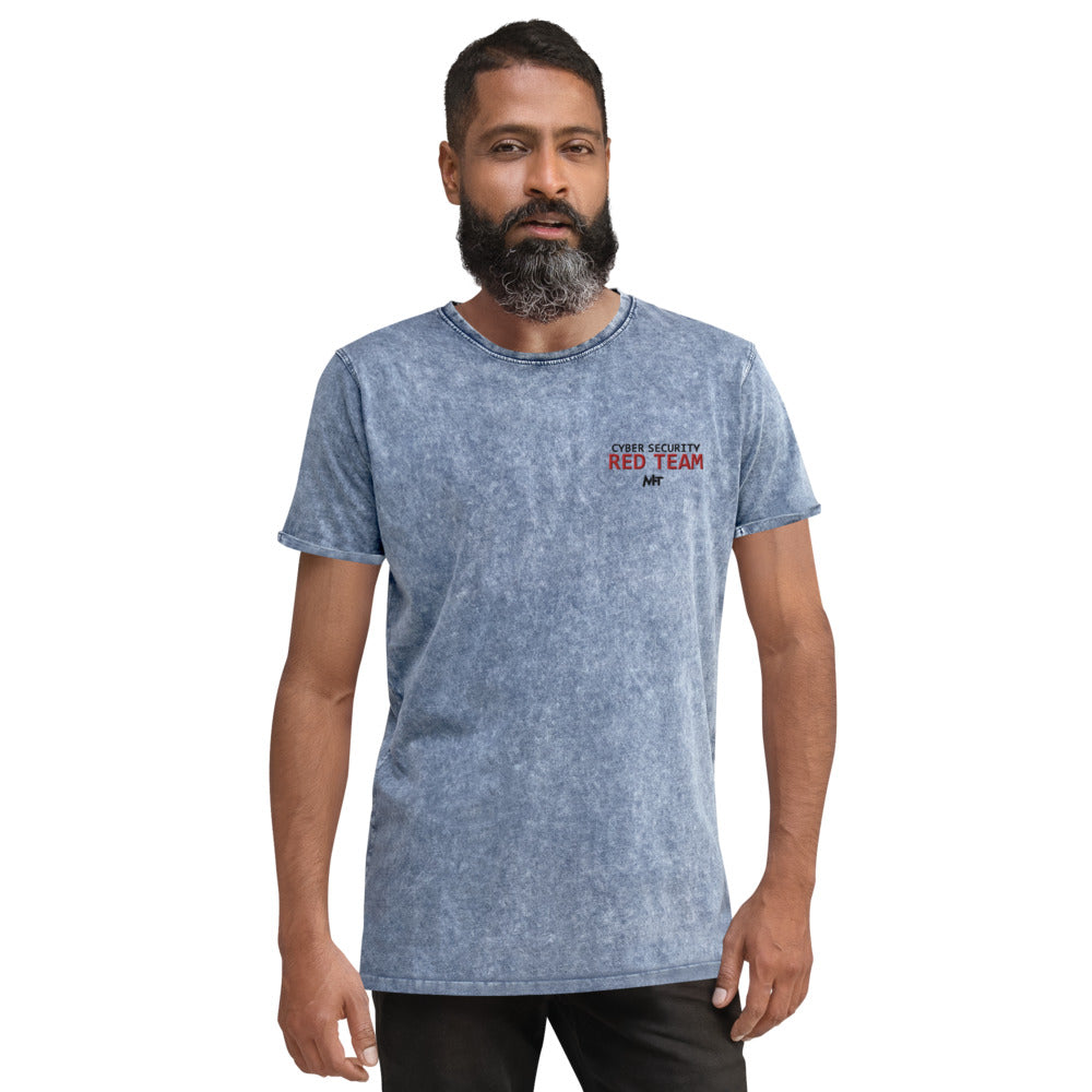Cyber security Red Team - Denim T-Shirt by DarkByteGear