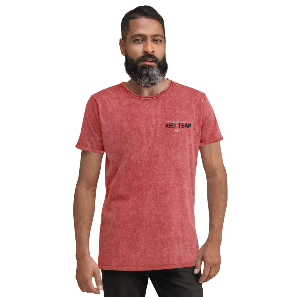 Cyber security Red Team - Denim T-Shirt by DarkByteGear