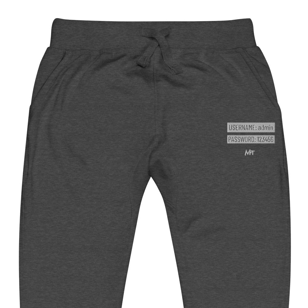 Username - Unisex fleece sweatpants by DarkByteGear