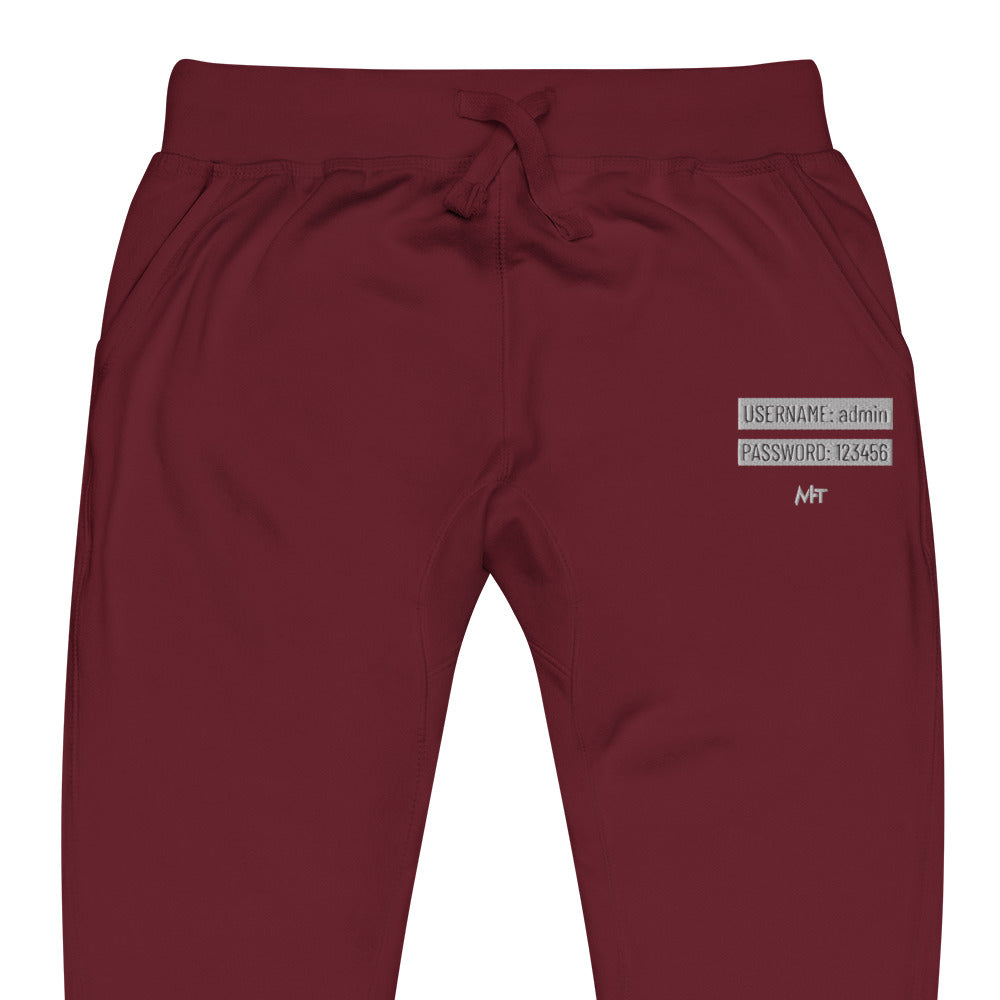 Username - Unisex fleece sweatpants by DarkByteGear