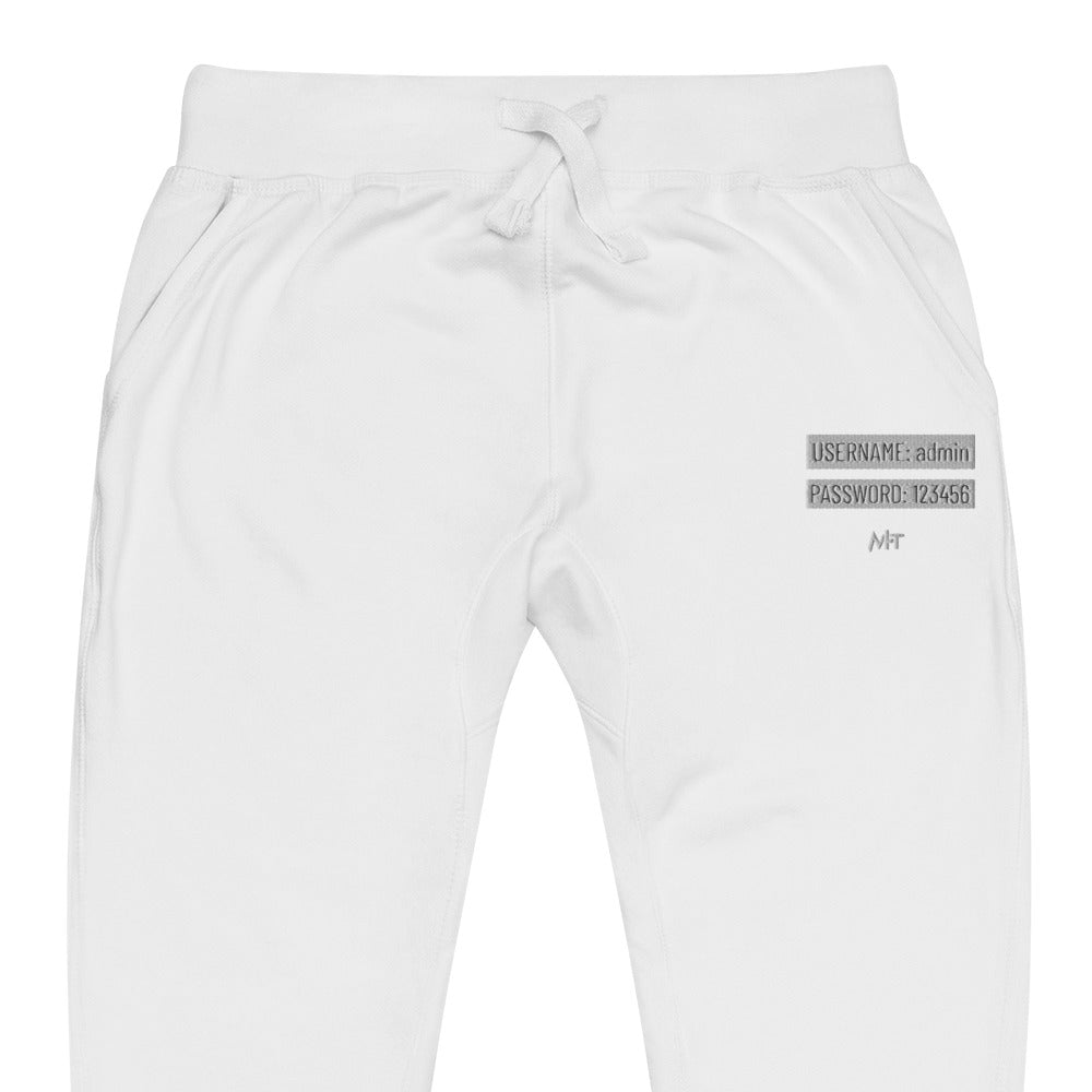 Username - Unisex fleece sweatpants by DarkByteGear