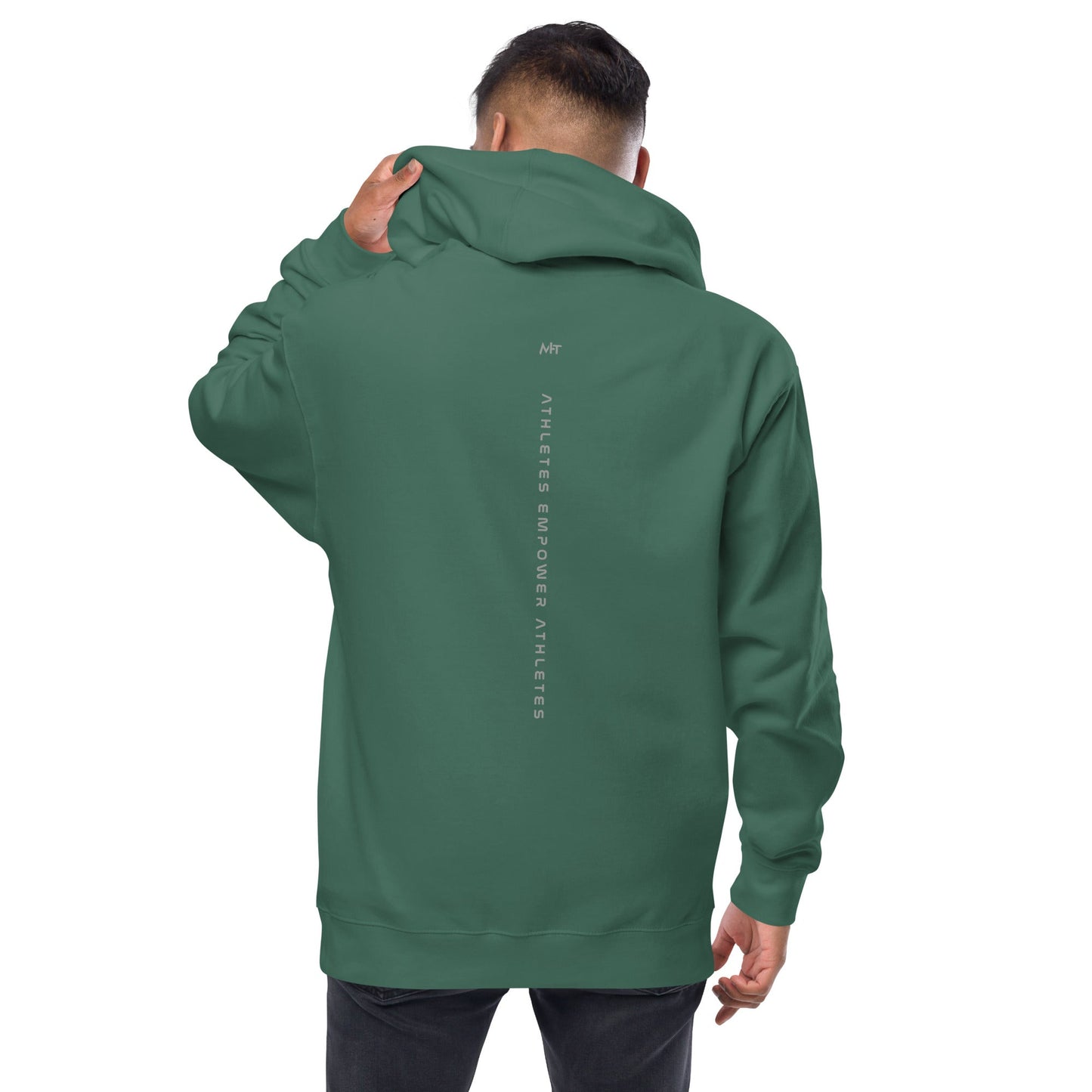 Athletes Empower Athletes - Unisex fleece zip up hoodie by DarkByteGear
