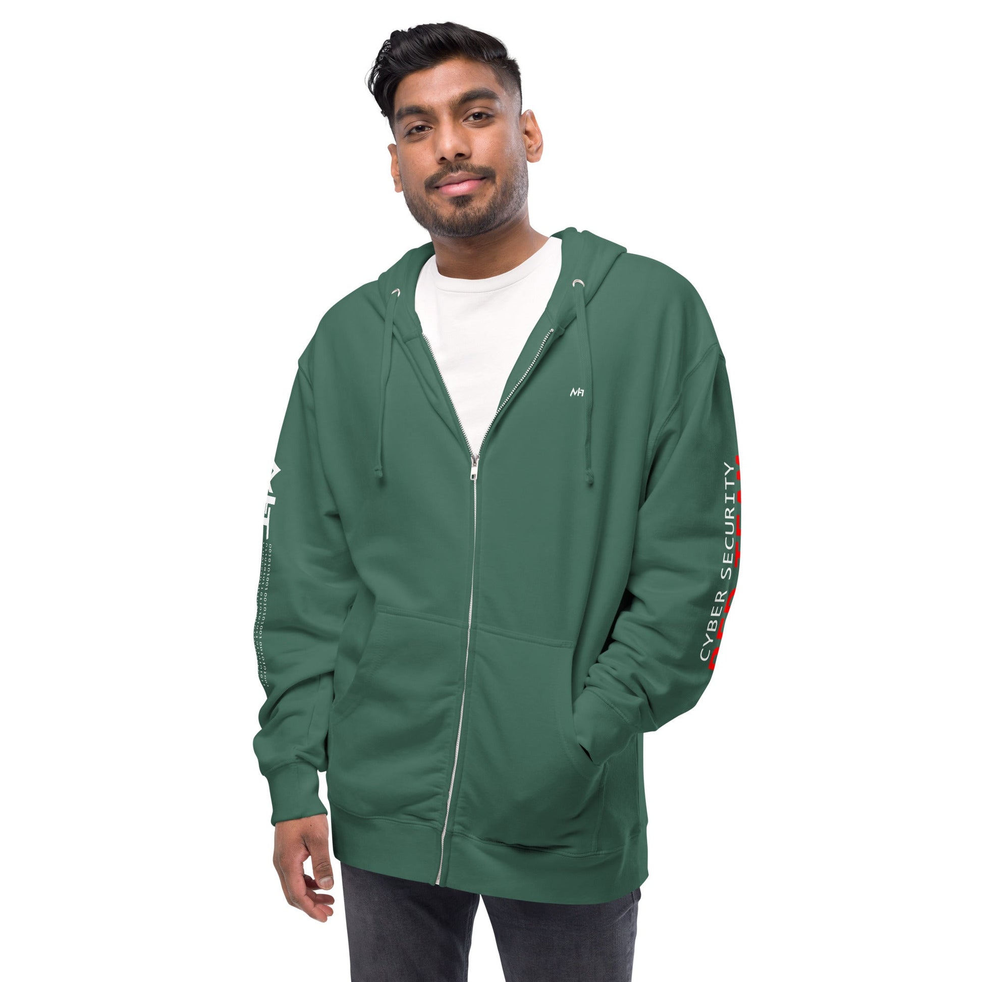 Cyber Security Red Team - Unisex fleece zip up hoodie by DarkByteGear