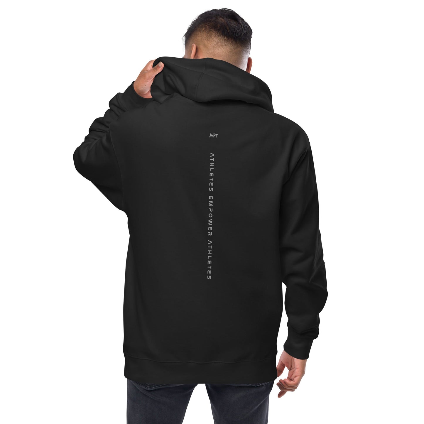 Athletes Empower Athletes - Unisex fleece zip up hoodie by DarkByteGear