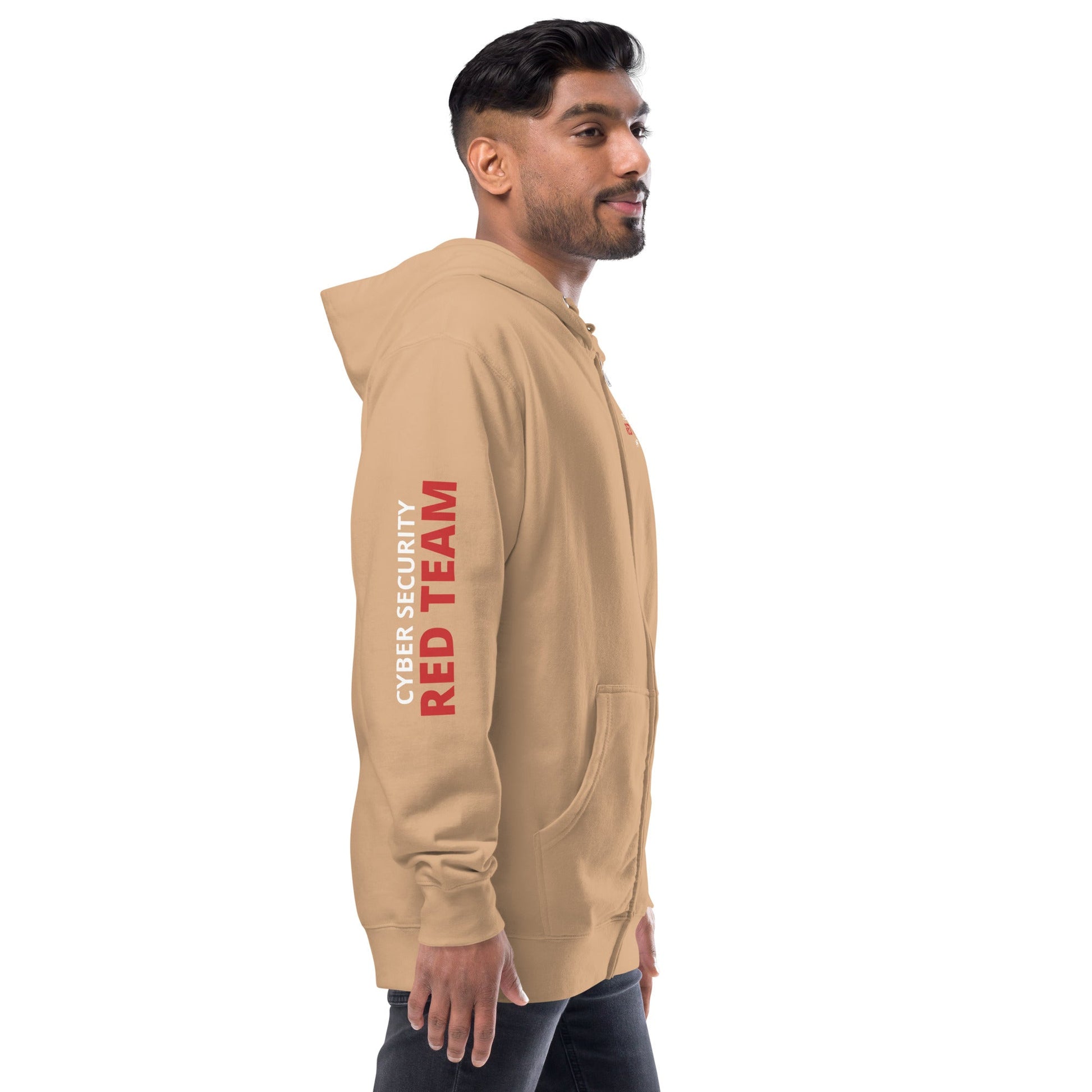 Cyber Security Red Team - Unisex fleece zip up hoodie by DarkByteGear