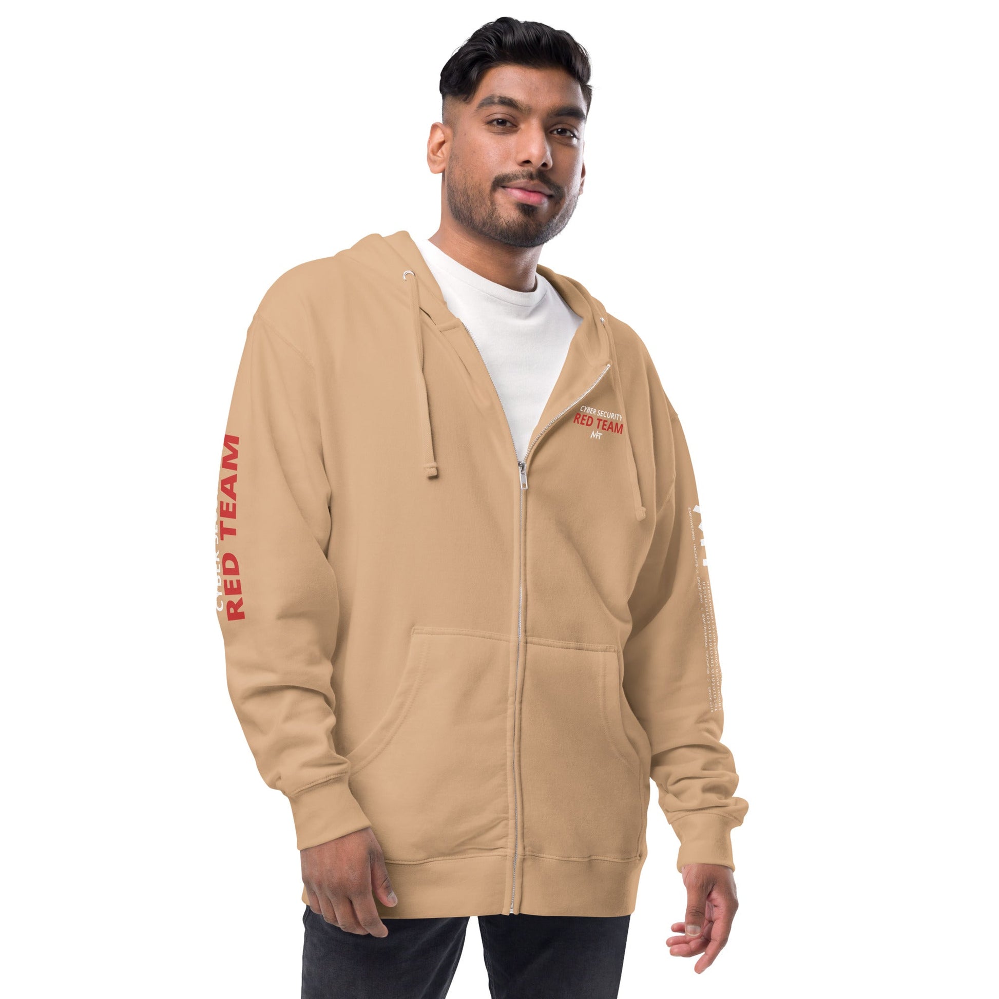 Cyber Security Red Team - Unisex fleece zip up hoodie by DarkByteGear