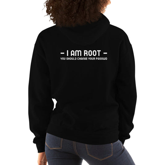 i am root - Unisex Hoodie by DarkByteGear