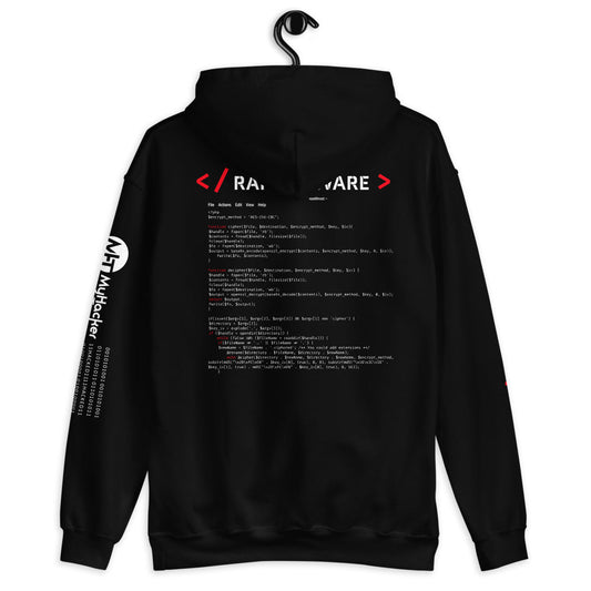 Ransomware - Unisex Hoodie (all sides print) by DarkByteGear