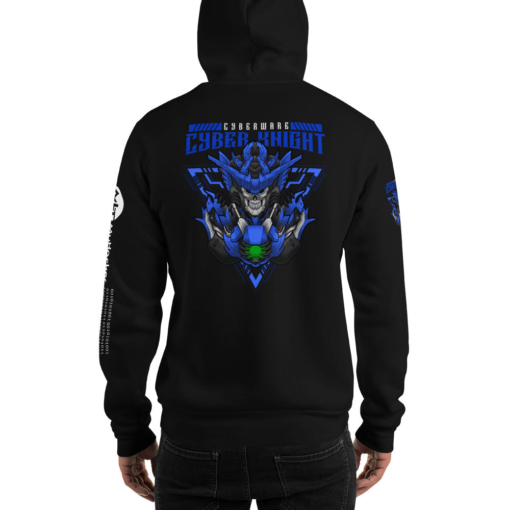 CyberWare Cyber knight - Unisex Hoodie (all sides print) by DarkByteGear